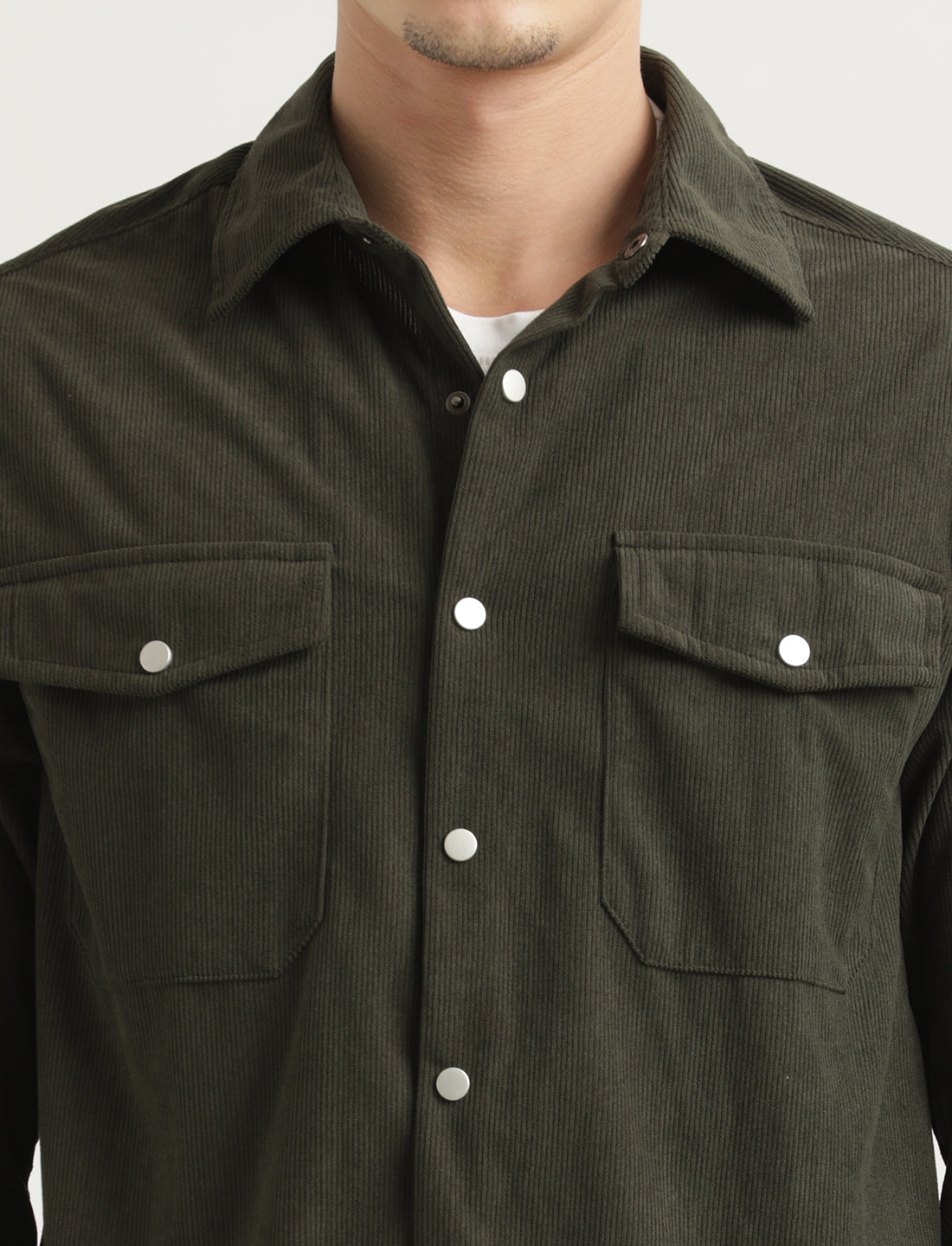 Men Corduroy Overshirt