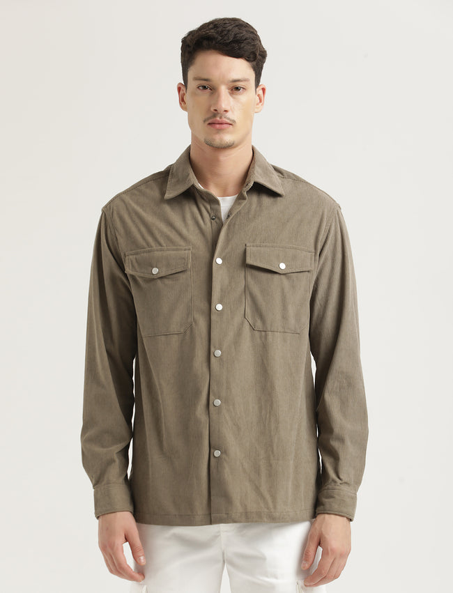 Men Corduroy Overshirt