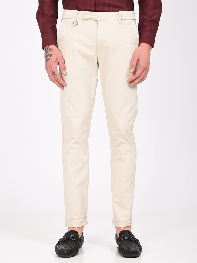 Men Stretch Trousers with Utility Pockets