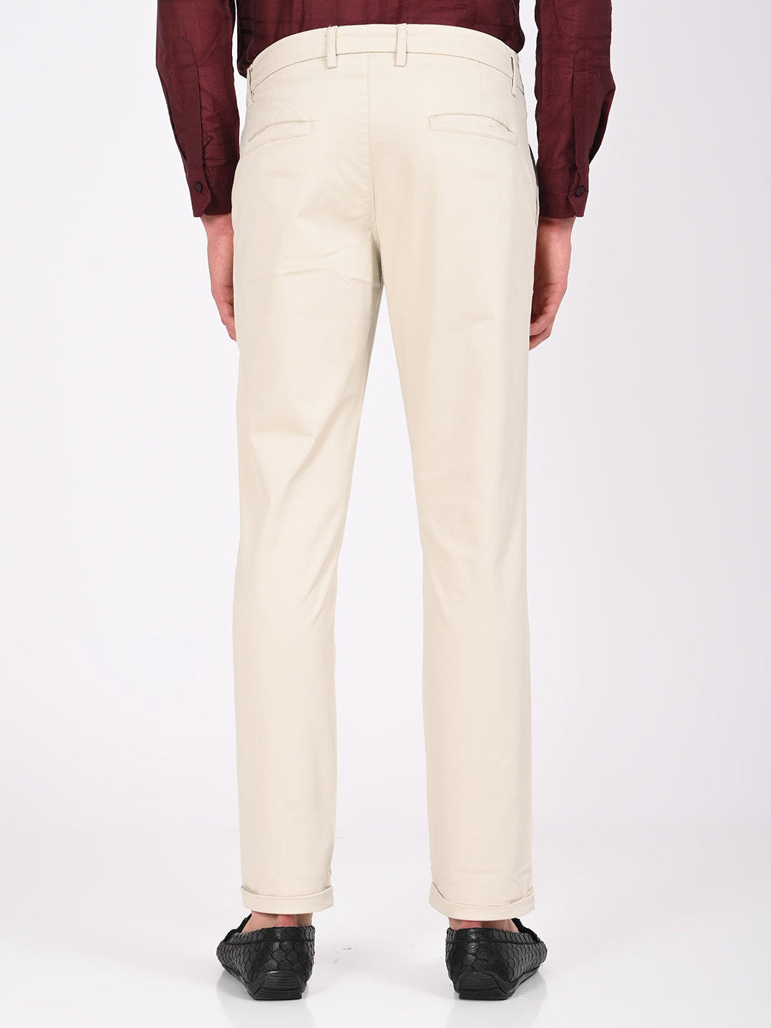Men Stretch Trousers with Utility Pockets