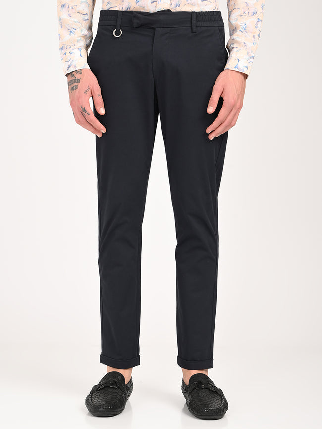 Men Stretch Trousers with Utility Pockets