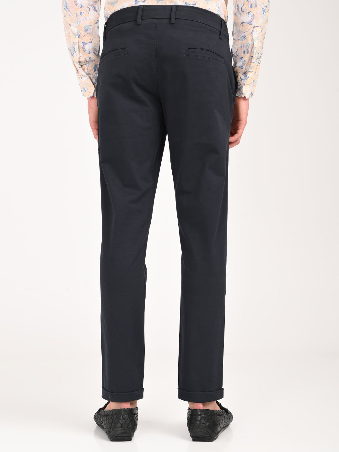 Men Stretch Trousers with Utility Pockets