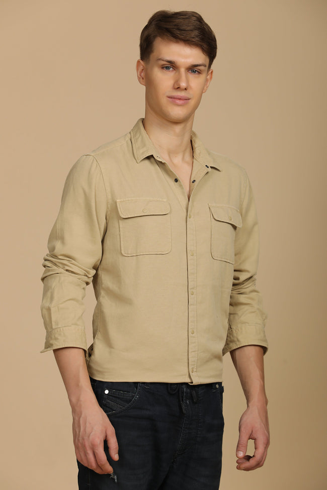 Men Soft Texture Cotton Shirt