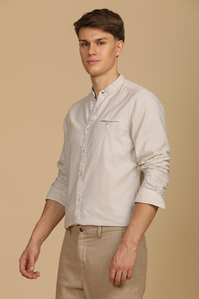 Men Corduroy Solid Shirt