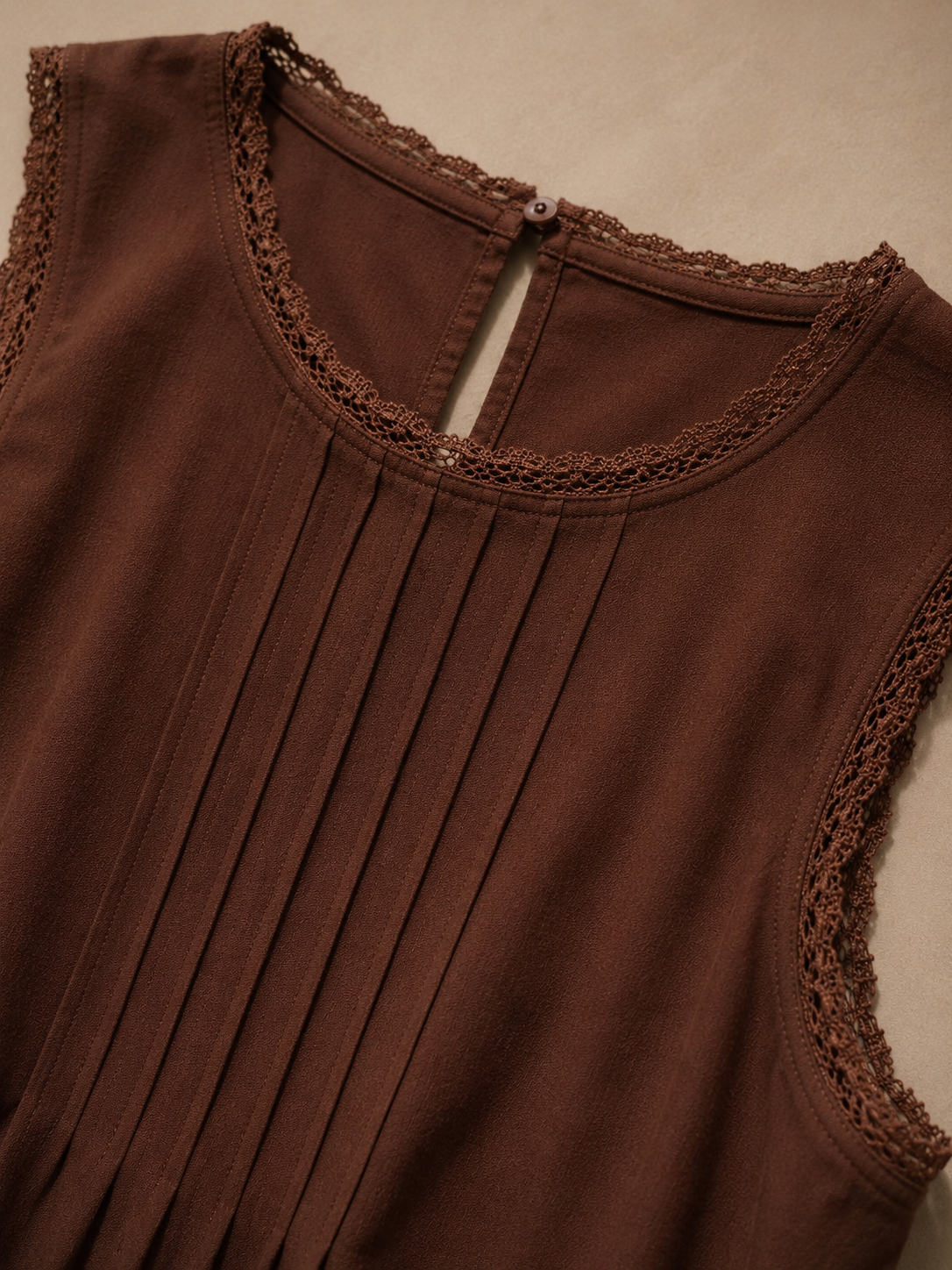 Women Brown Tiered Mini Dress