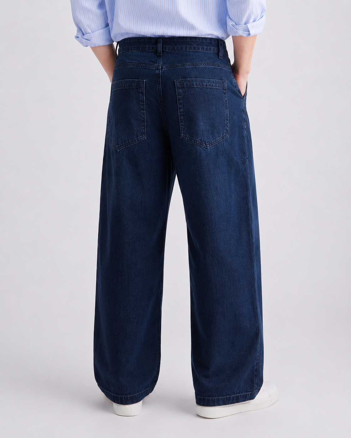 Men Navy Baggy Jeans