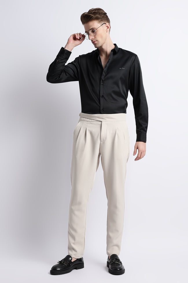 Men Smooth Satin Party Shirt