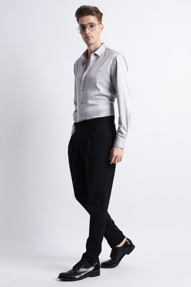 Men Smooth Satin Party Shirt