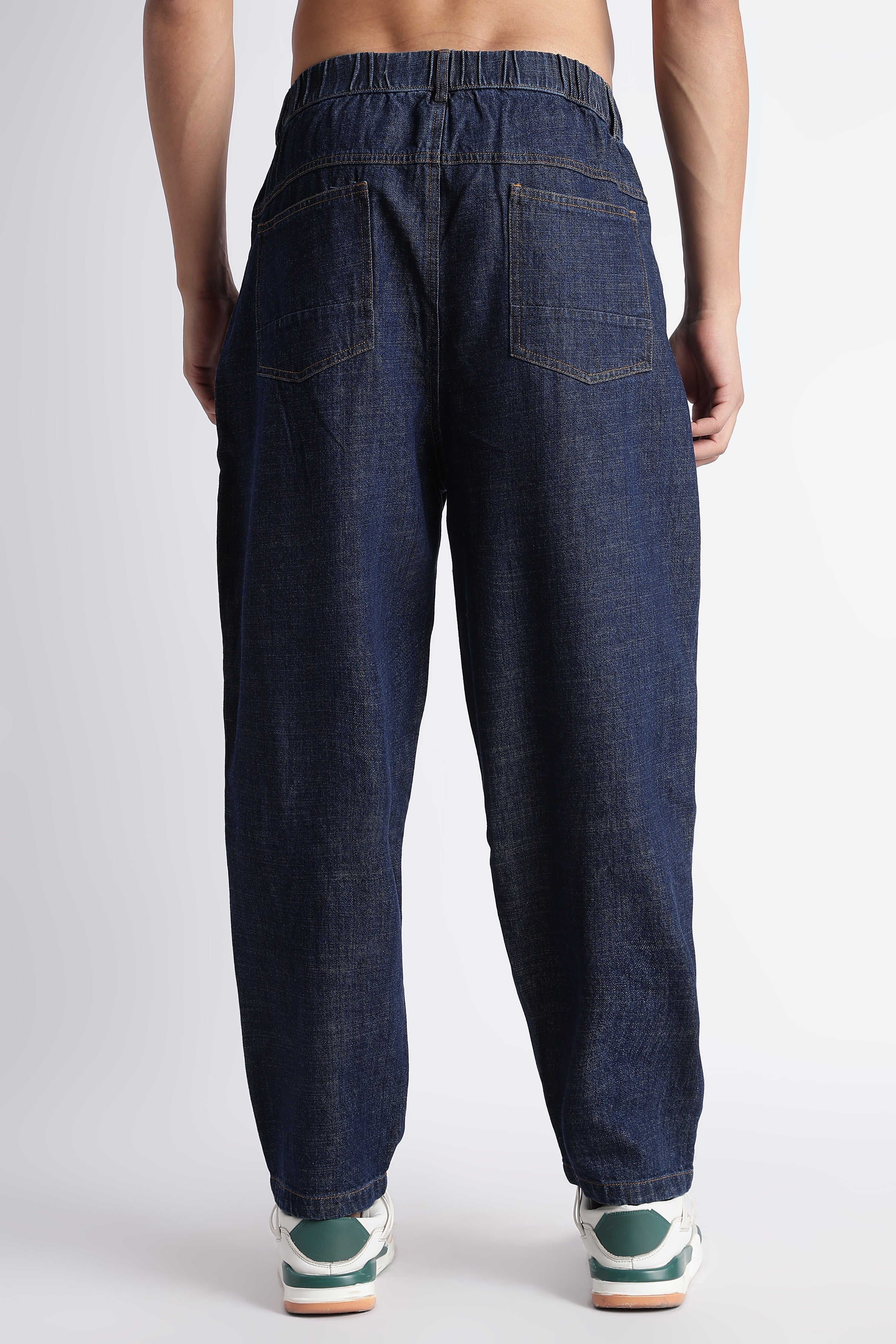 Men Indigo Baggy Jeans
