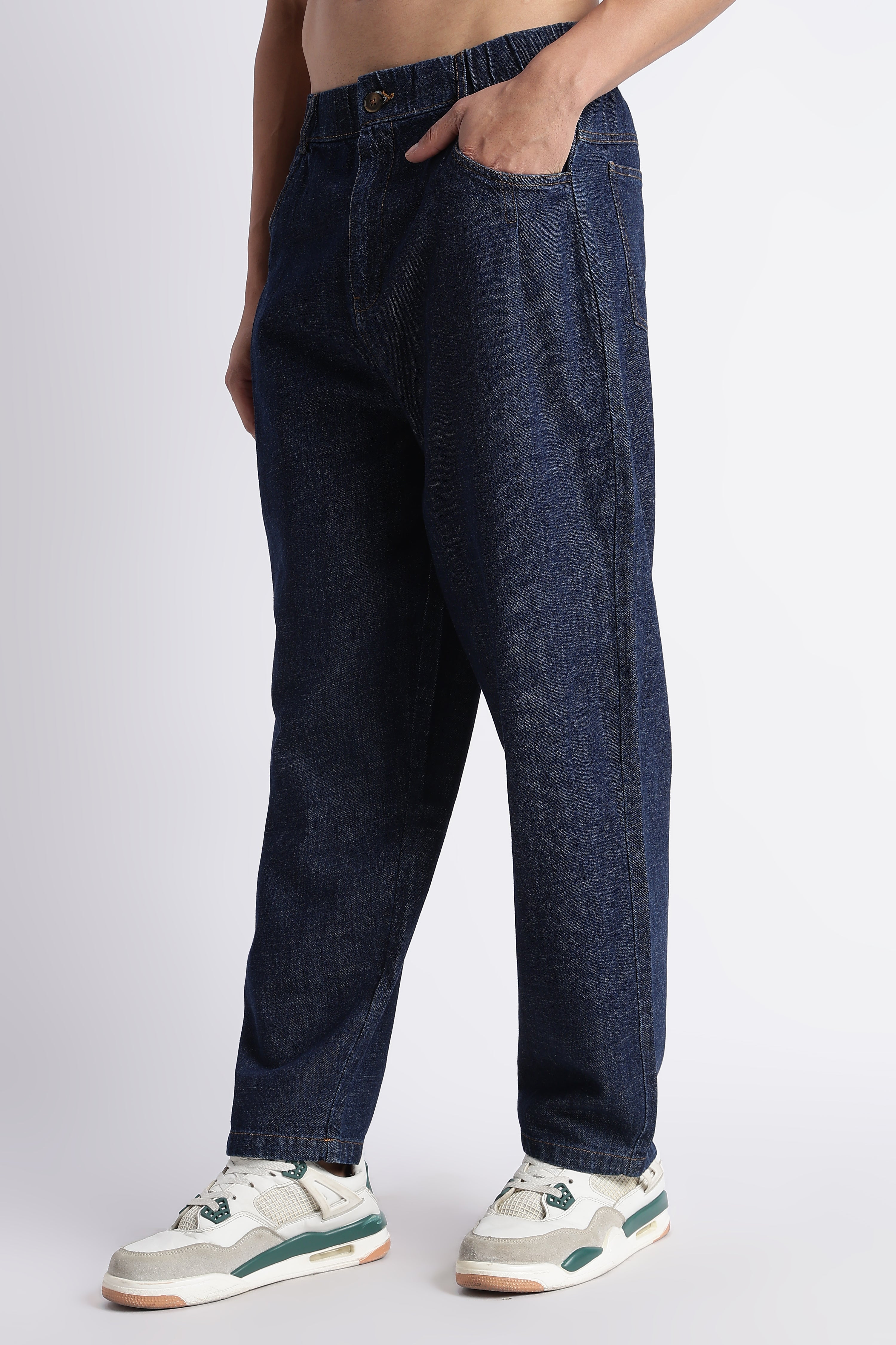 Men Indigo Baggy Jeans