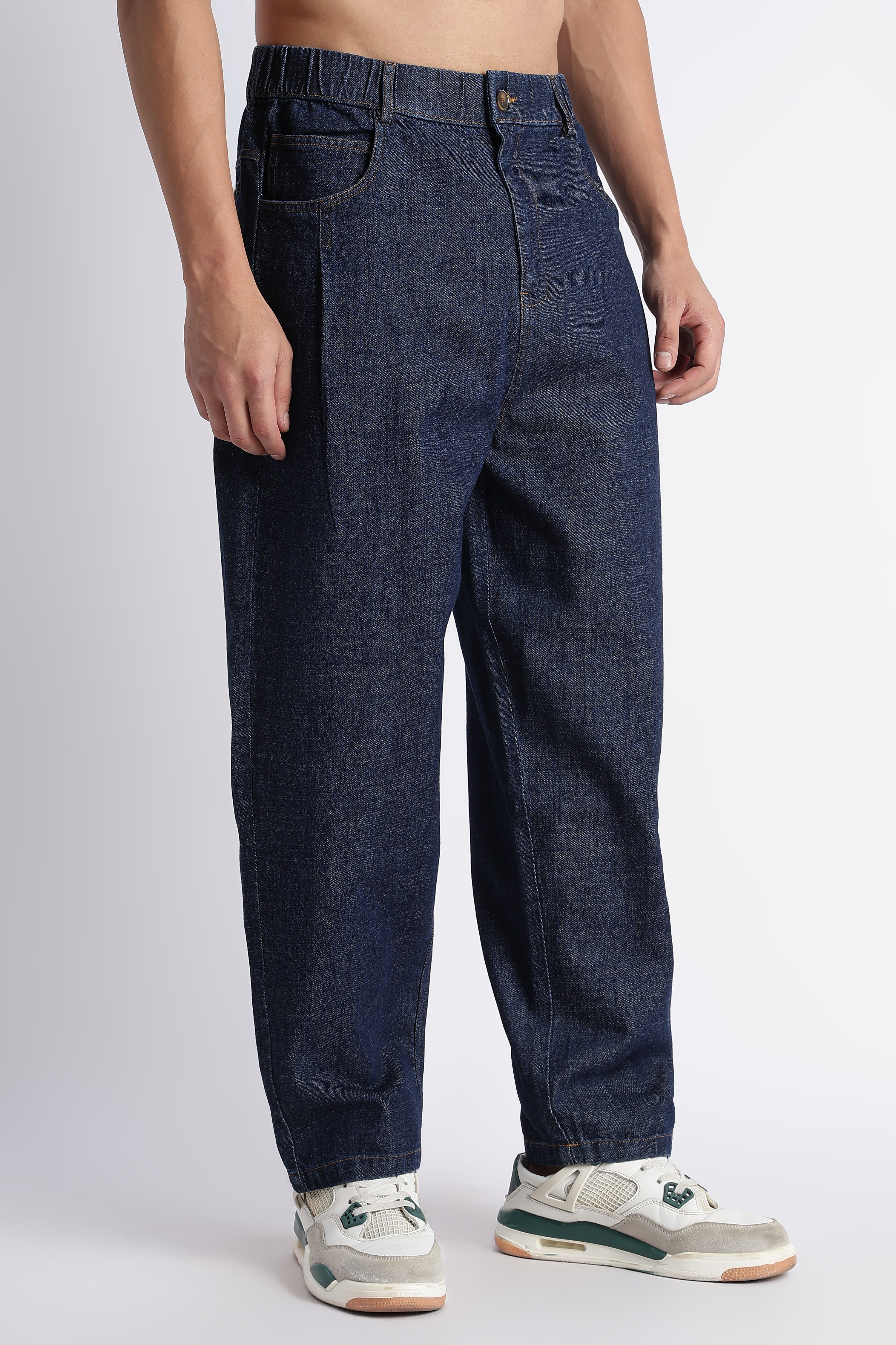 Men Indigo Baggy Jeans