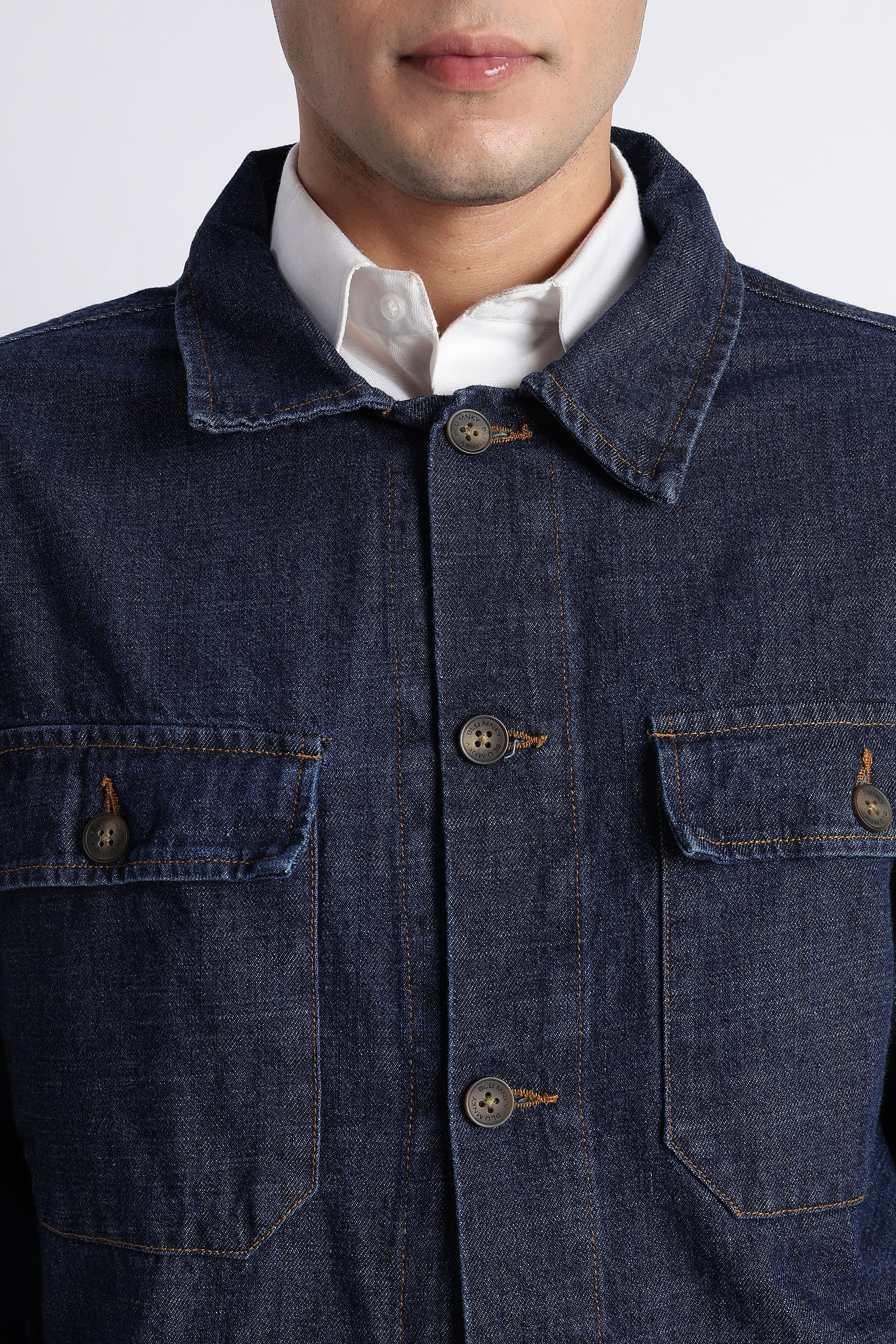 Men Indigo Denim Jacket