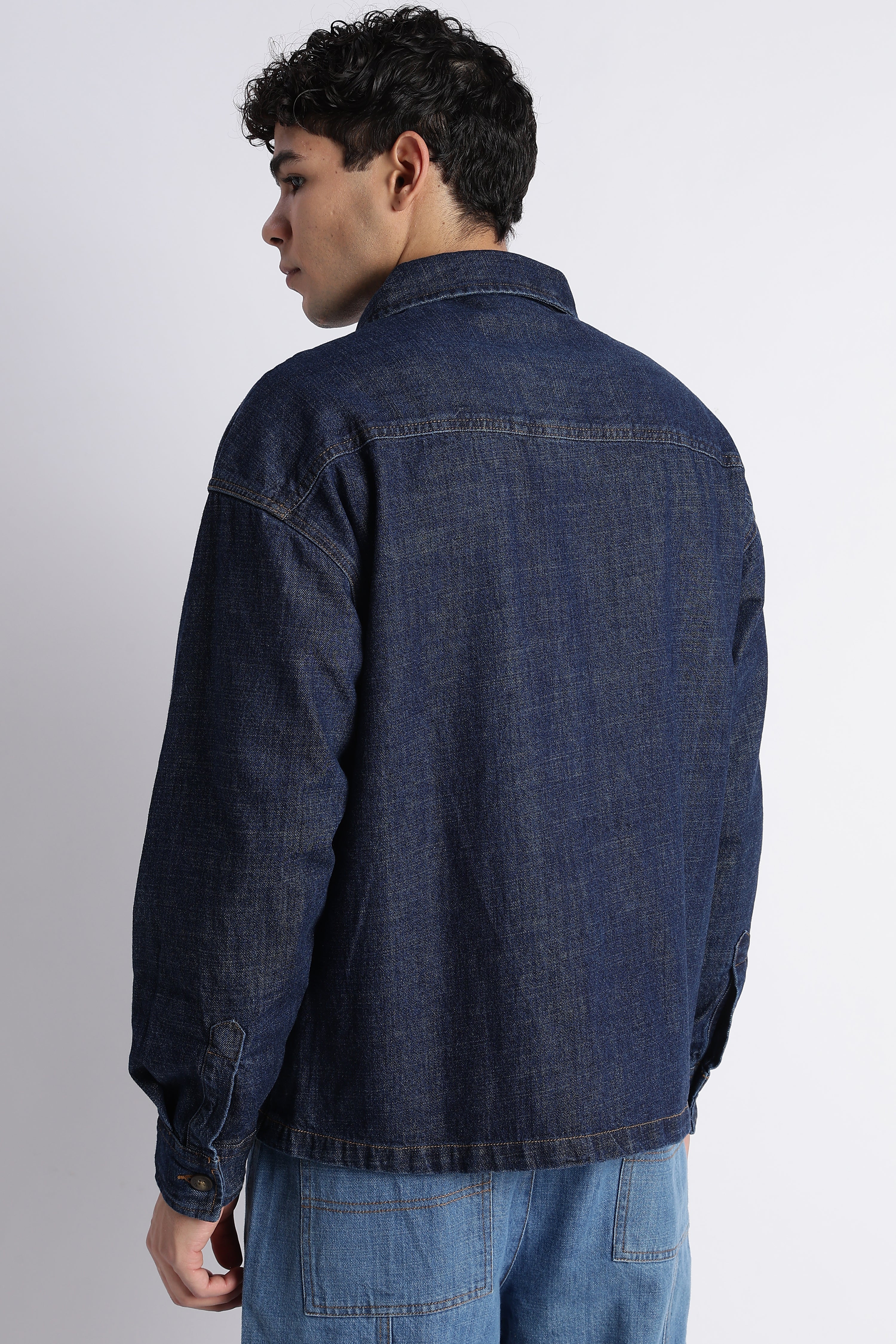 Men Indigo Denim Jacket
