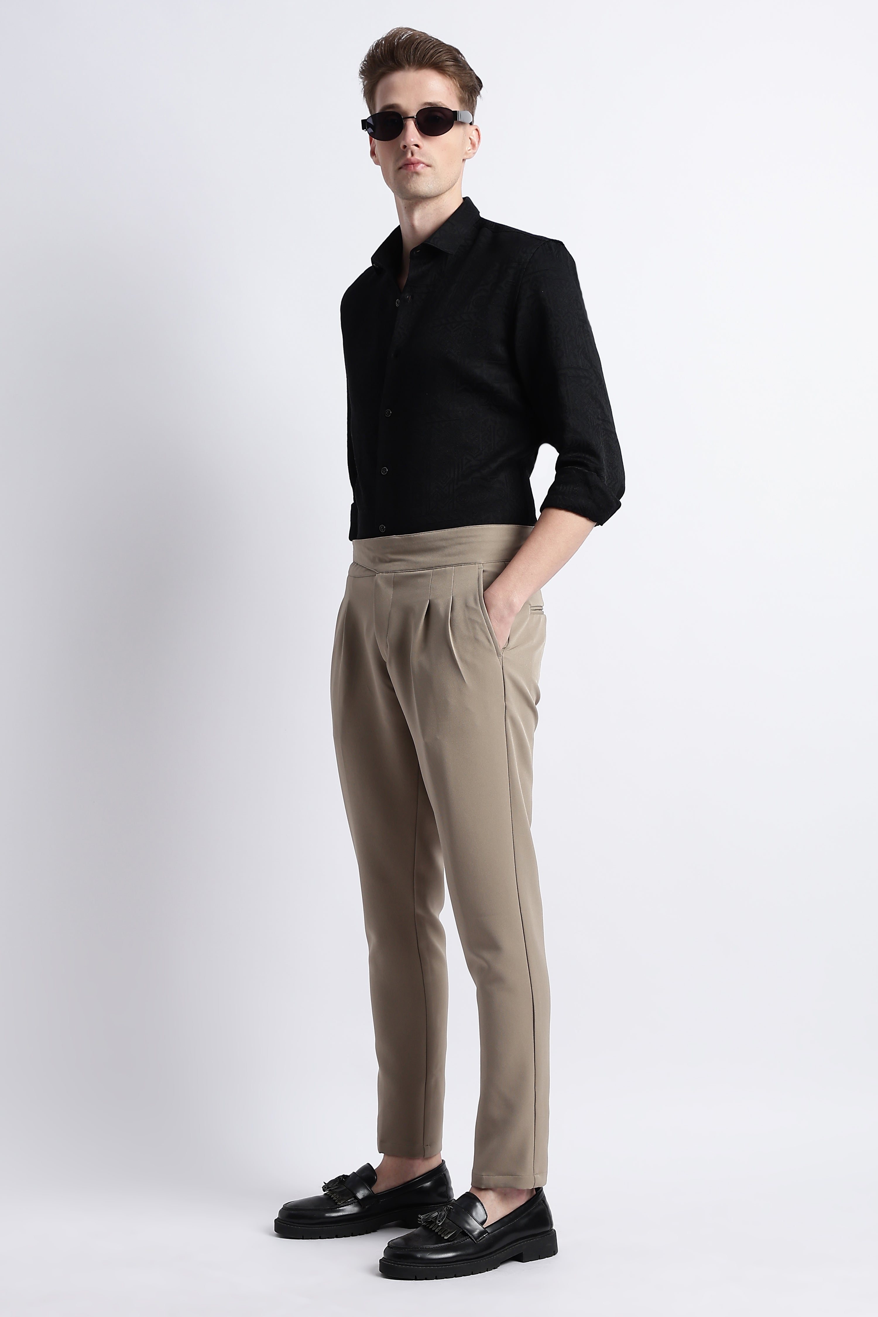 Men Textured Jacquard Shirt