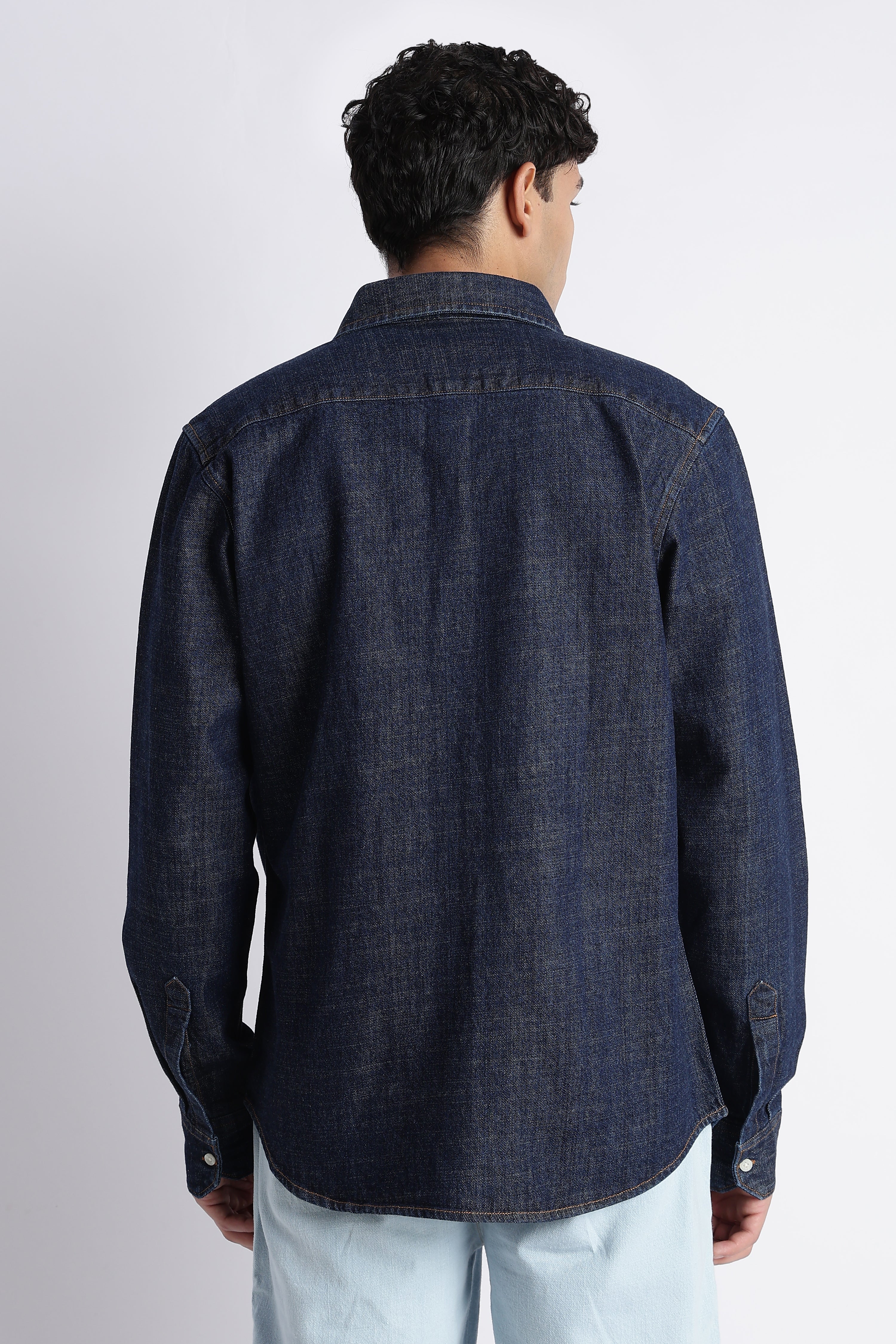 Men Indigo Denim Shirt