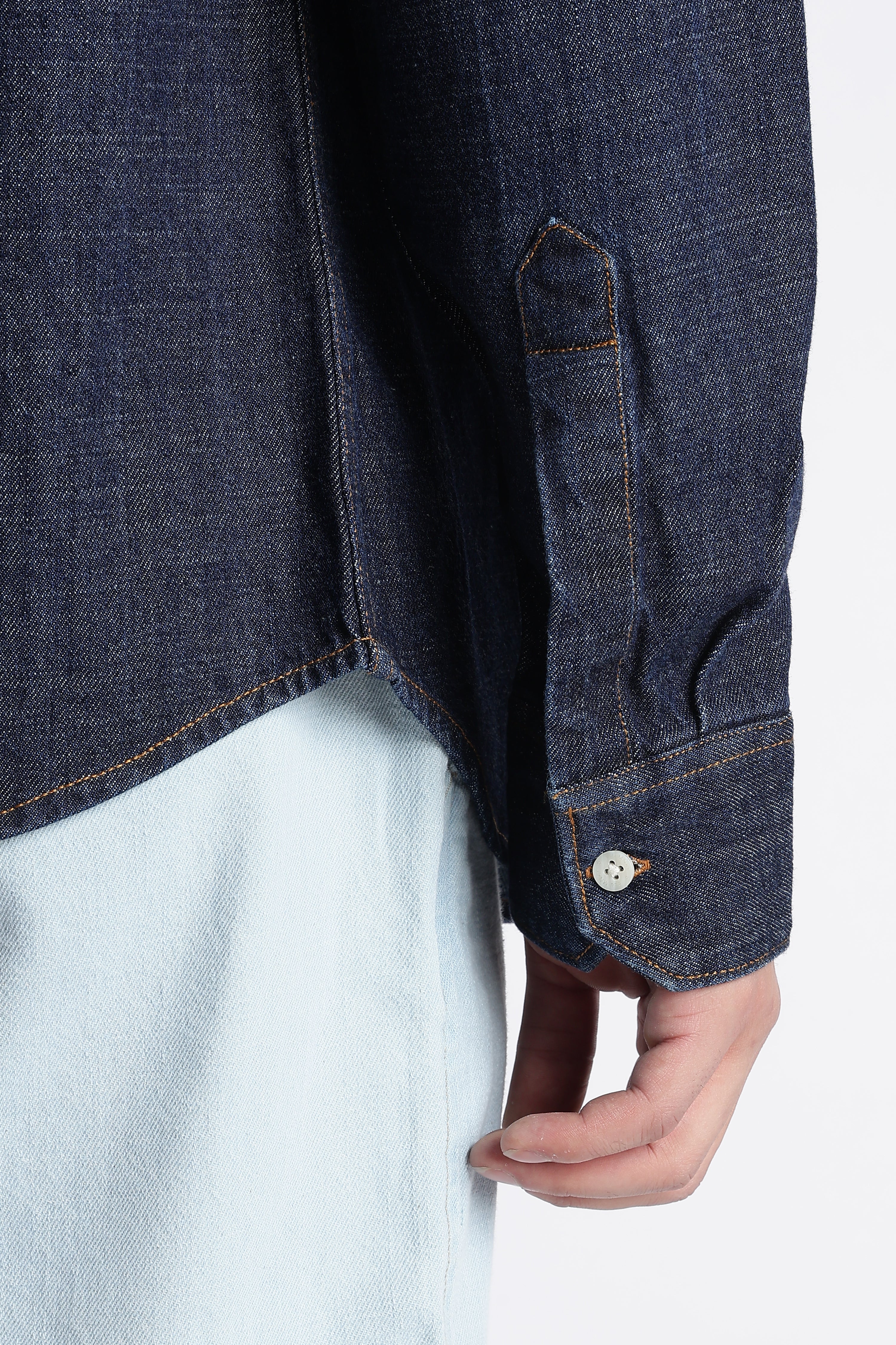 Men Indigo Denim Shirt