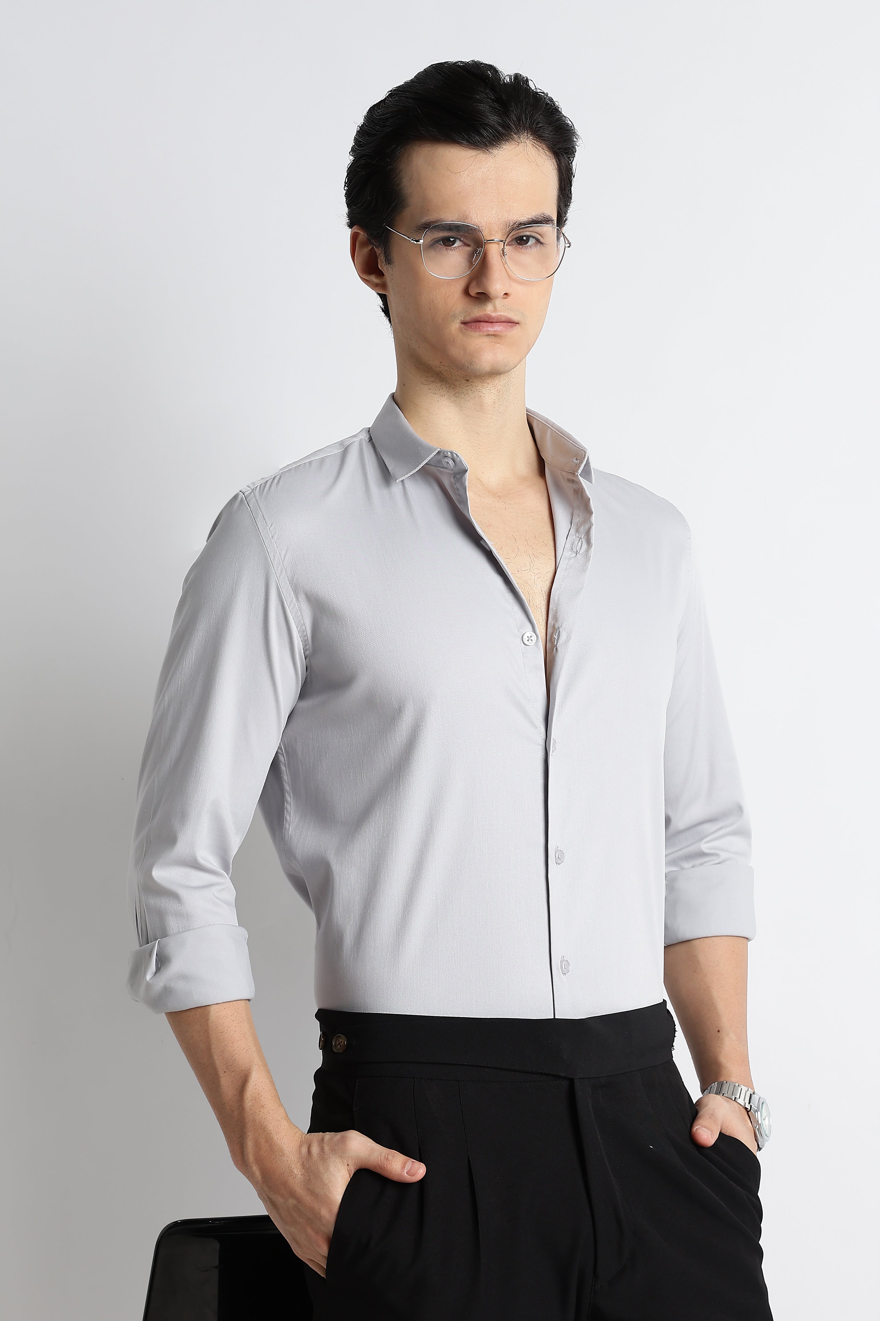 Men Essential Poly-Lycra Shirt