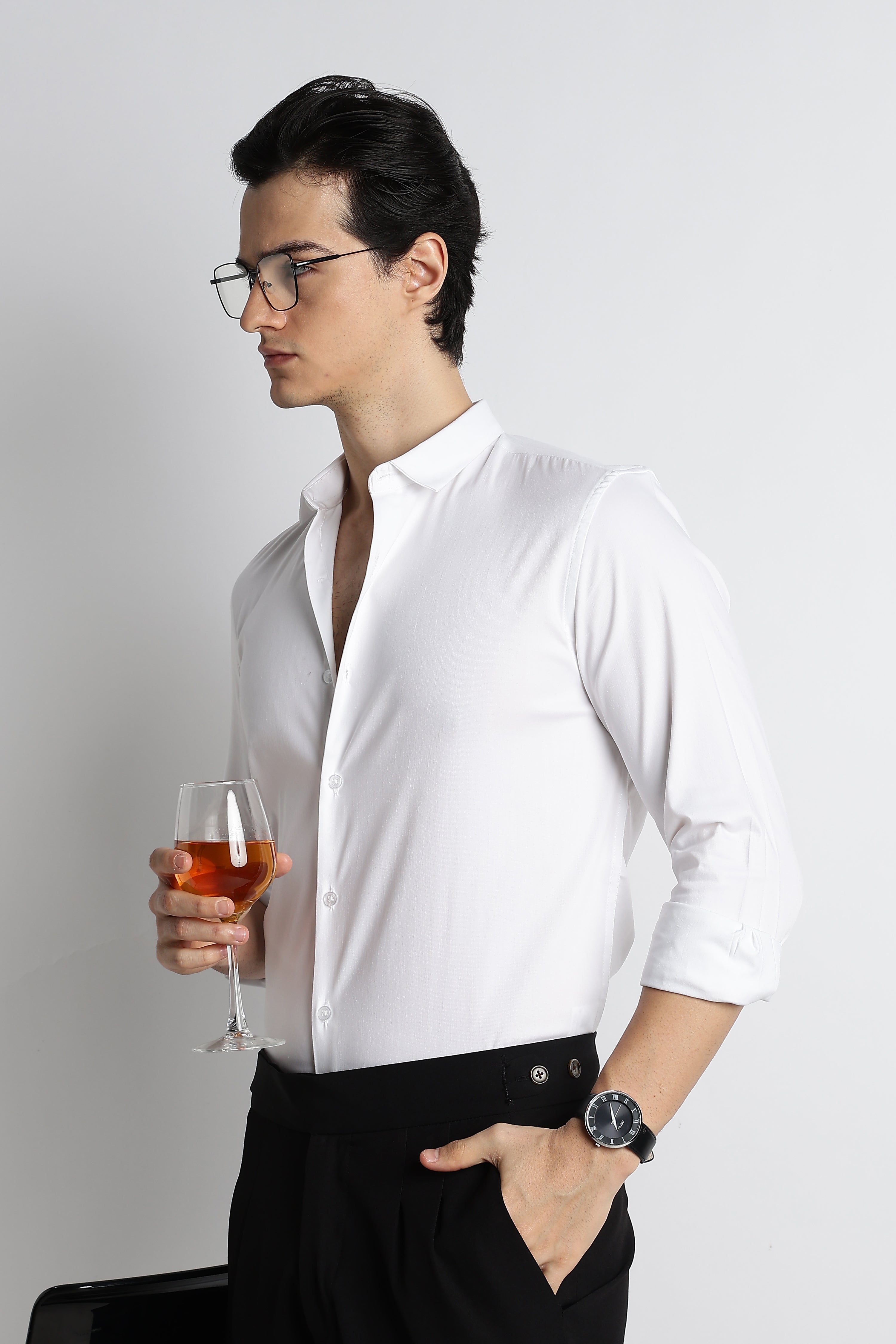 Men Essential Poly-Lycra Shirt