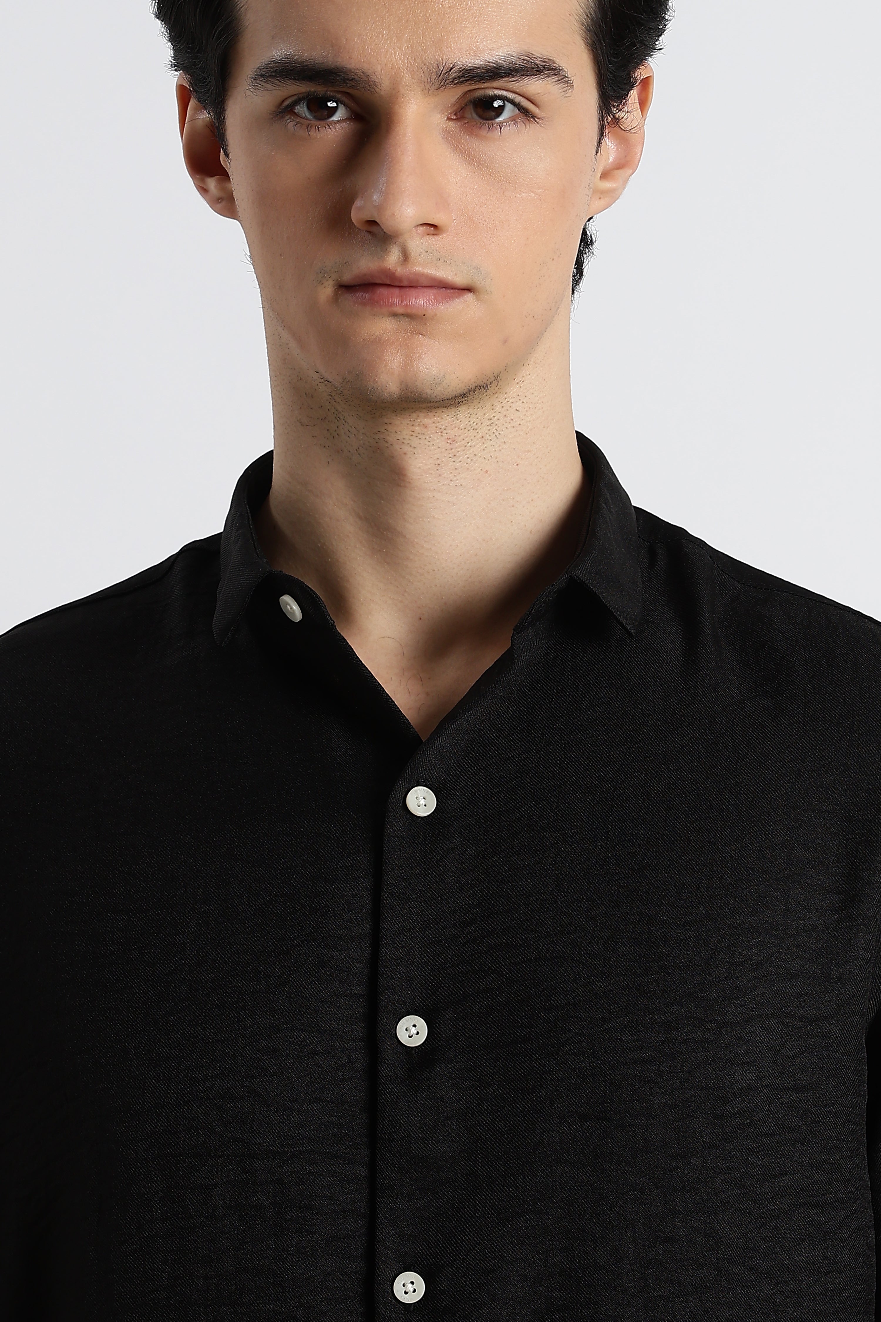 Men Linen-Blend Shirt