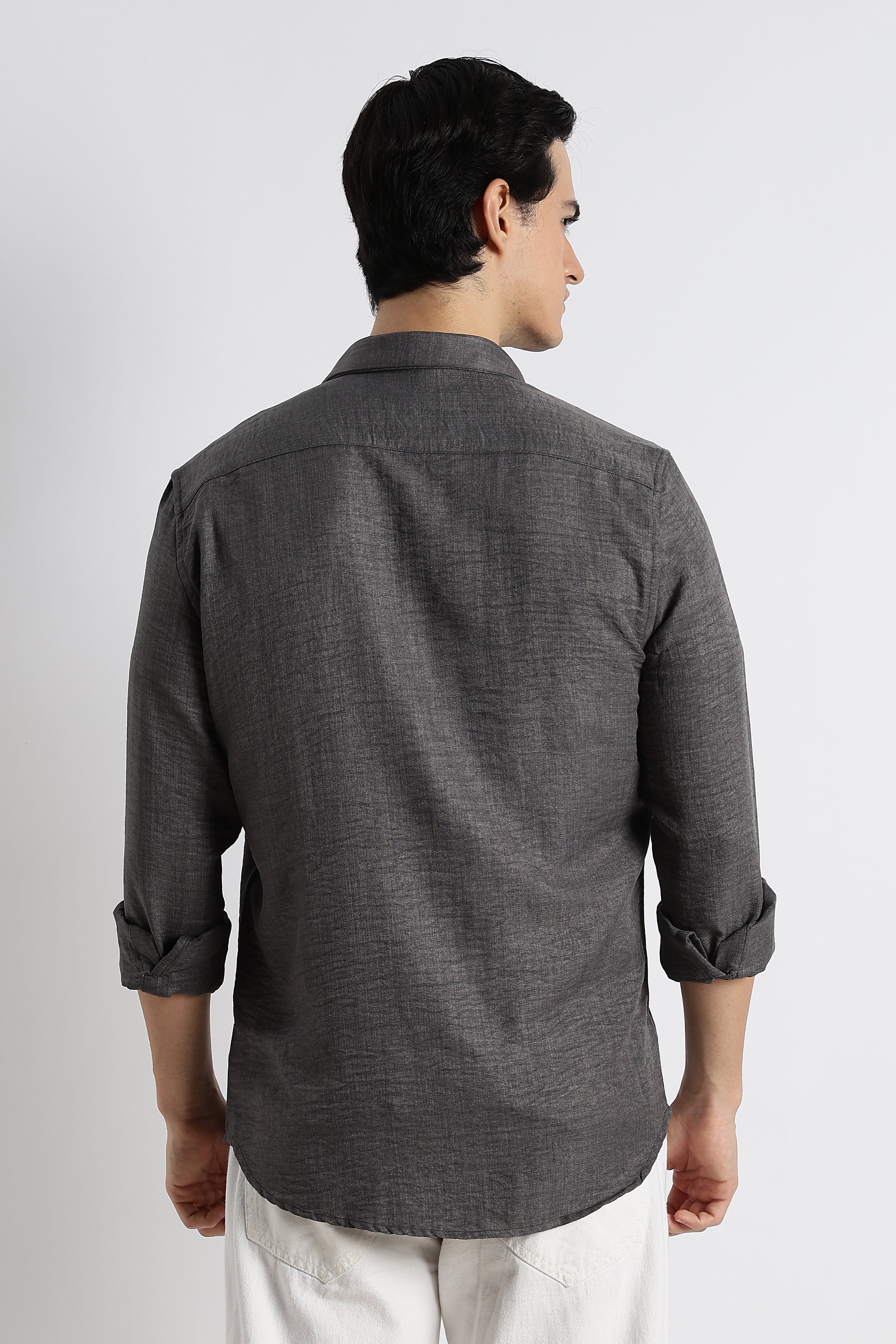 Men Linen-Blend Shirt