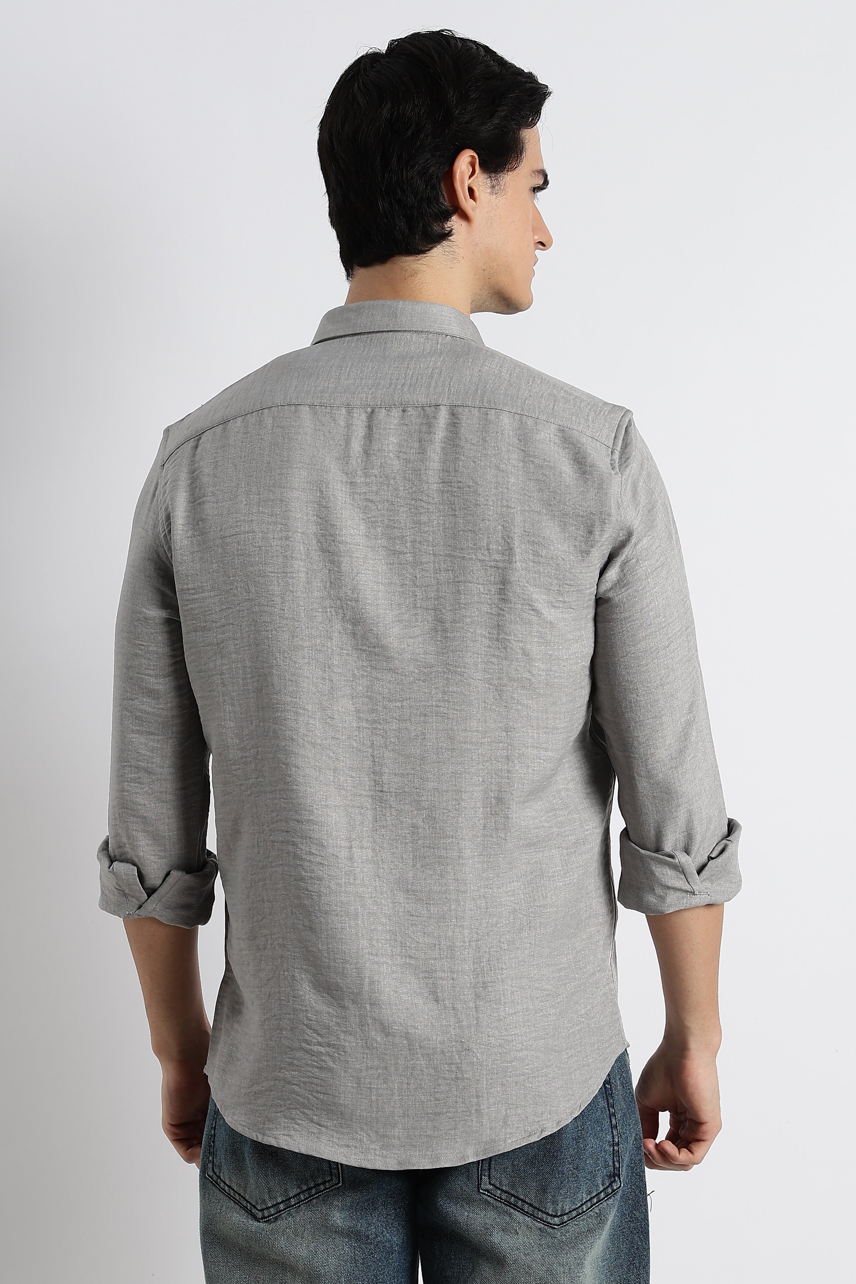 Men Linen-Blend Shirt