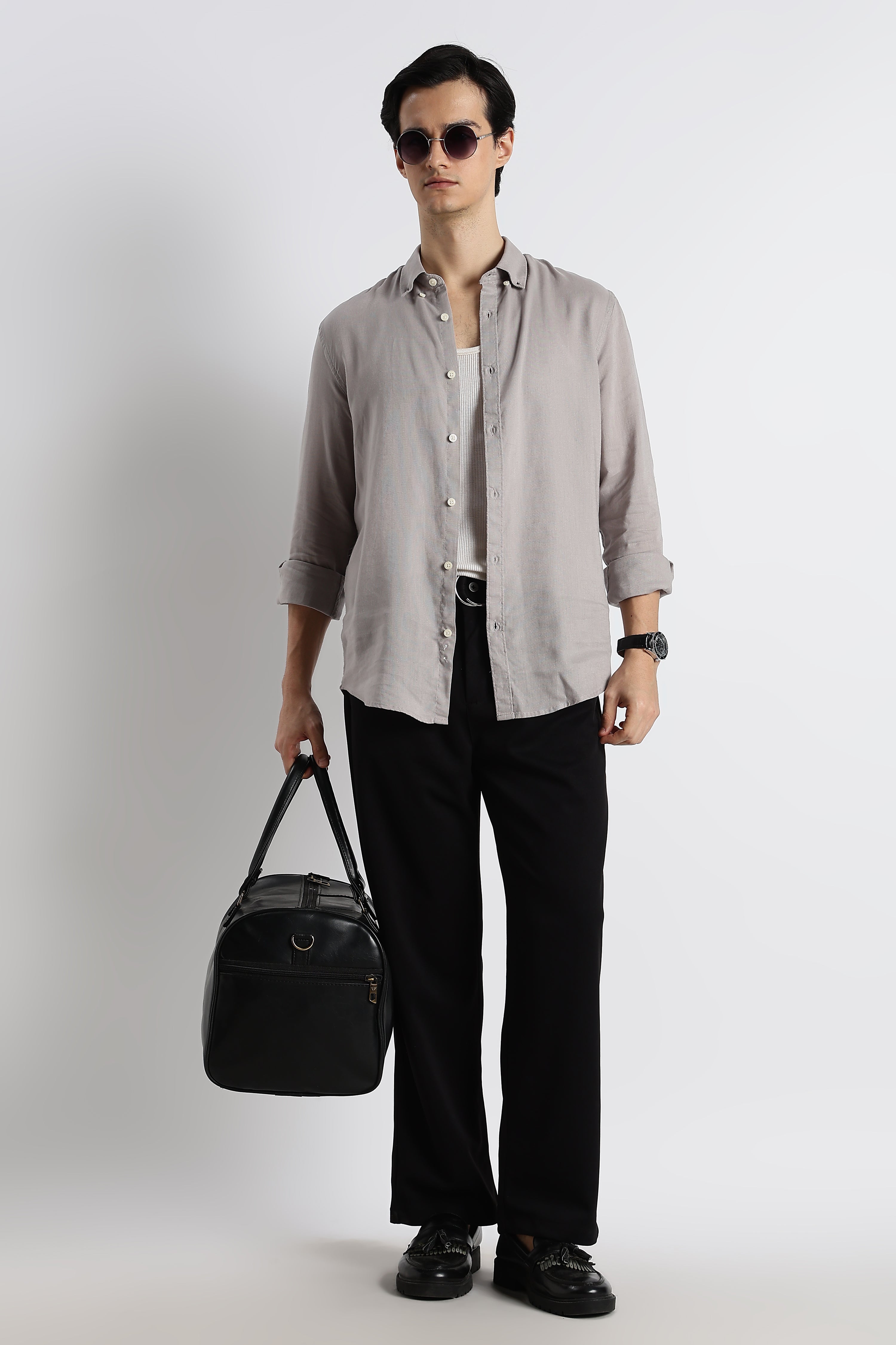 Men Relaxed Korean Pants