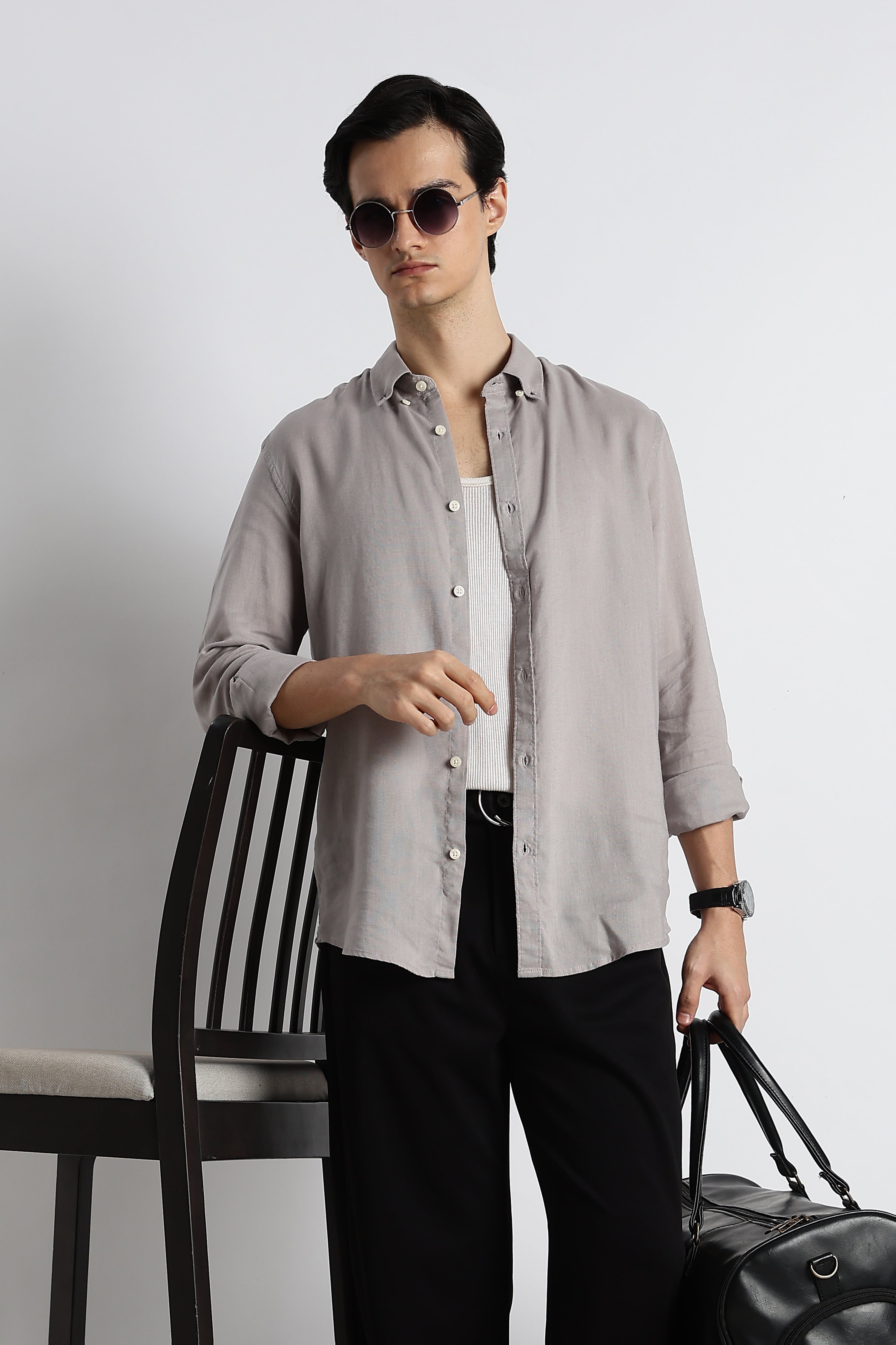 Men Relaxed Korean Pants