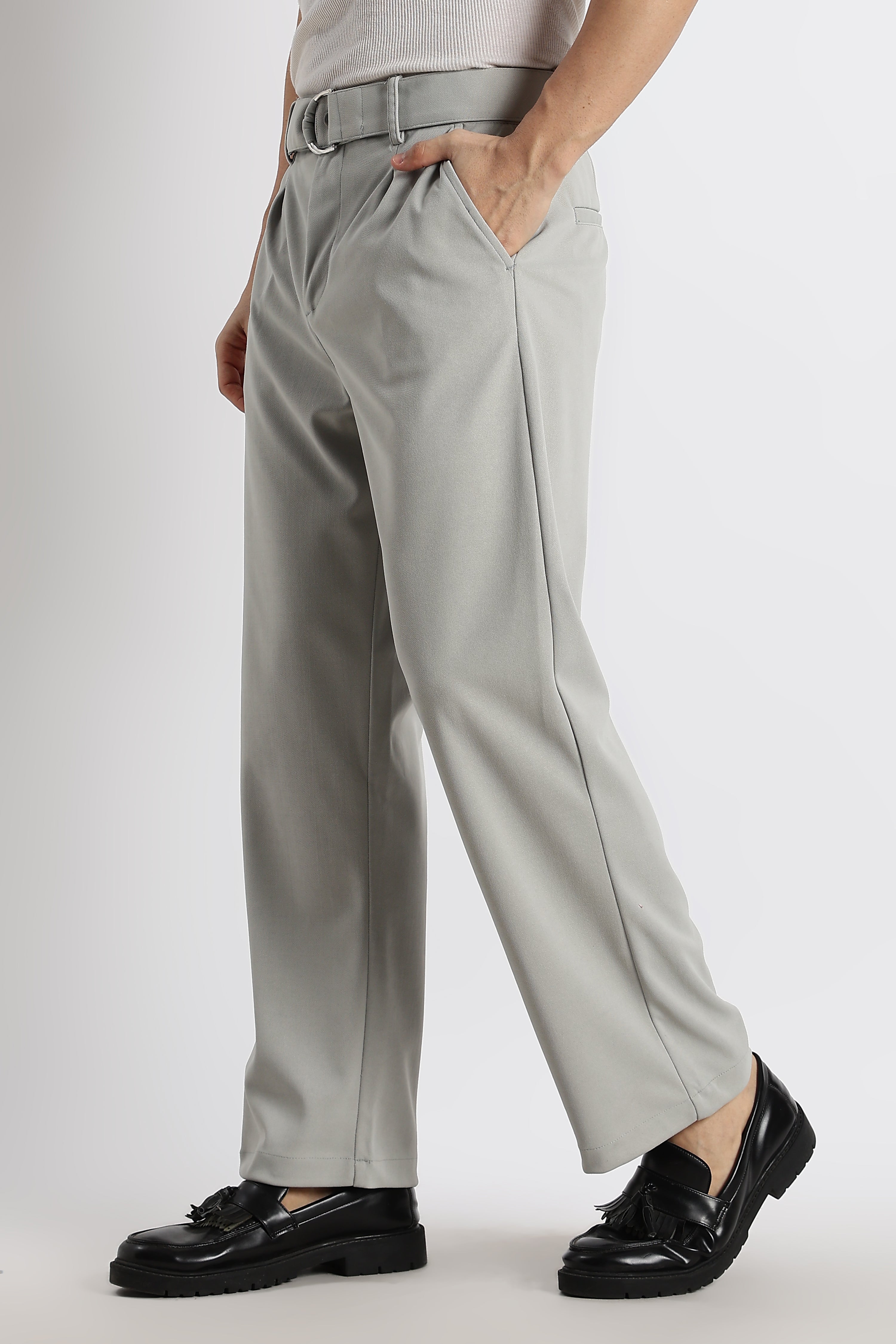 Men Relaxed Korean Pants