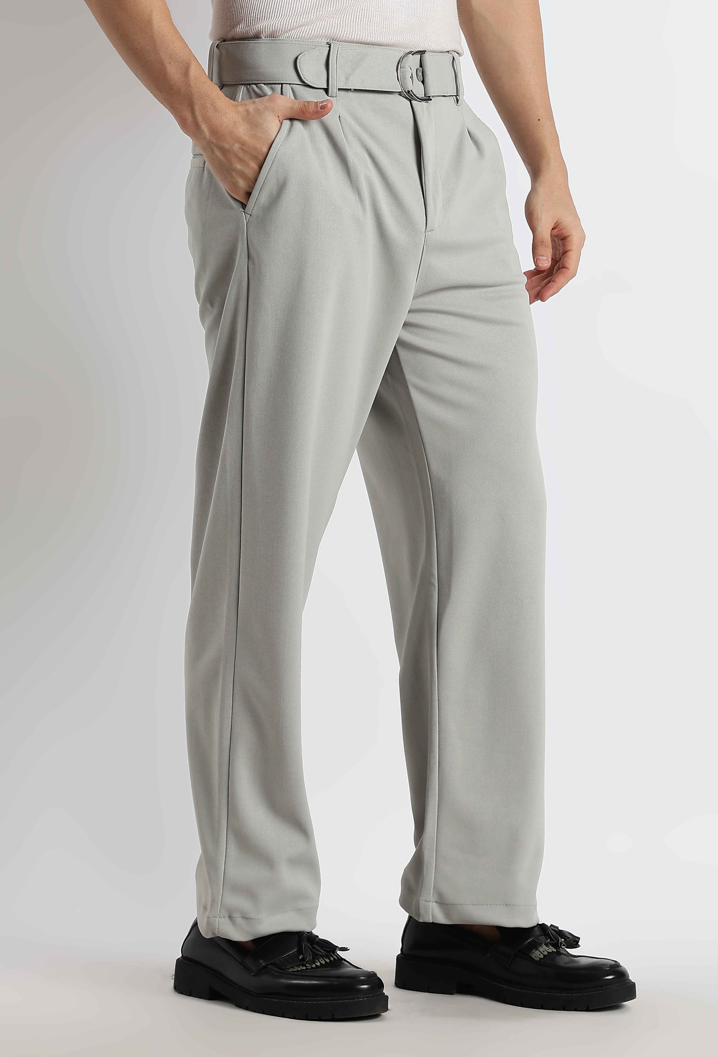 Men Relaxed Korean Pants