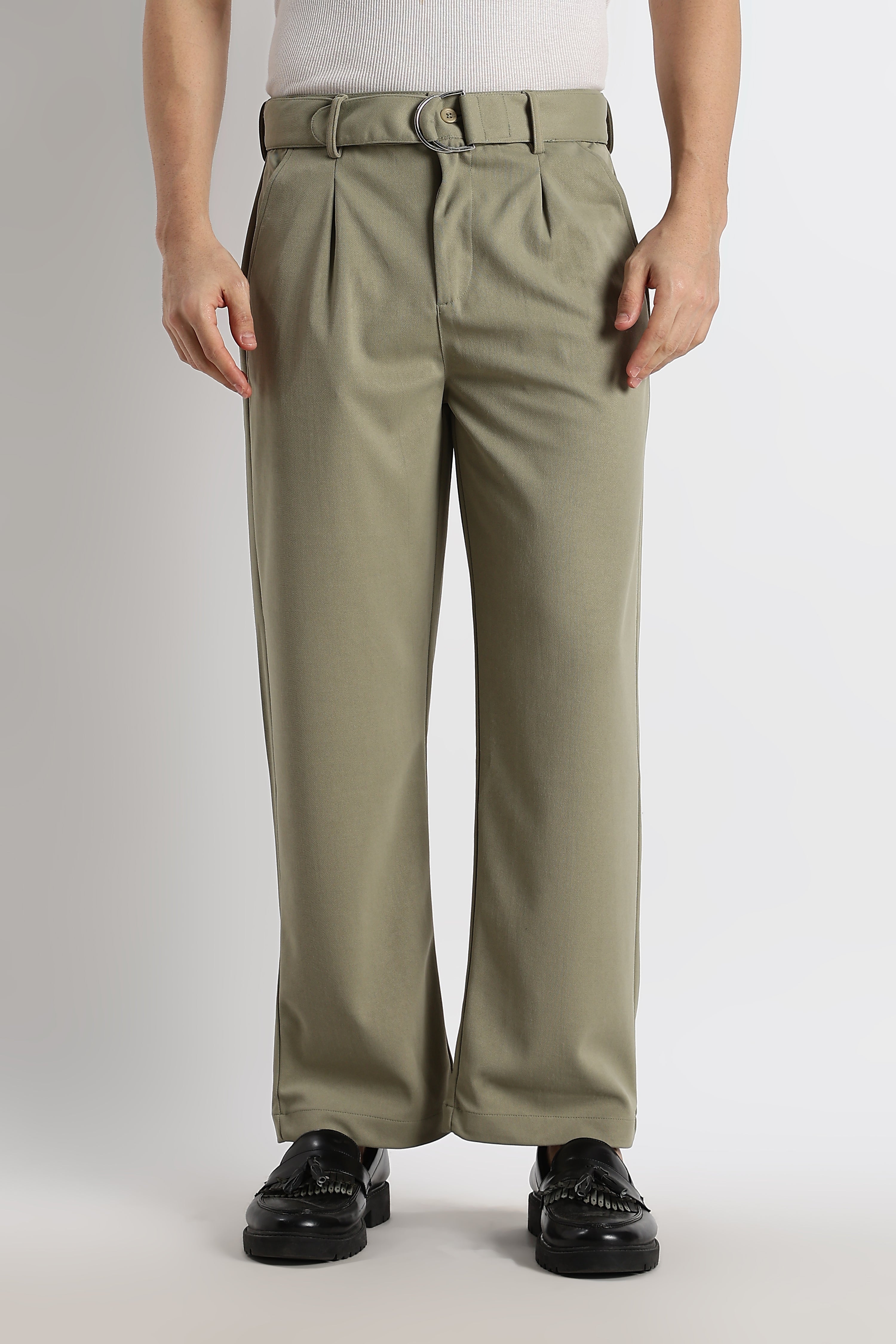 Men Relaxed Korean Pants