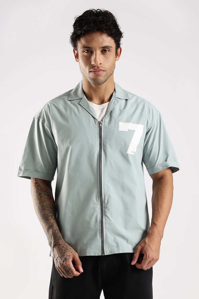 Men Green Slim Fit Shirt