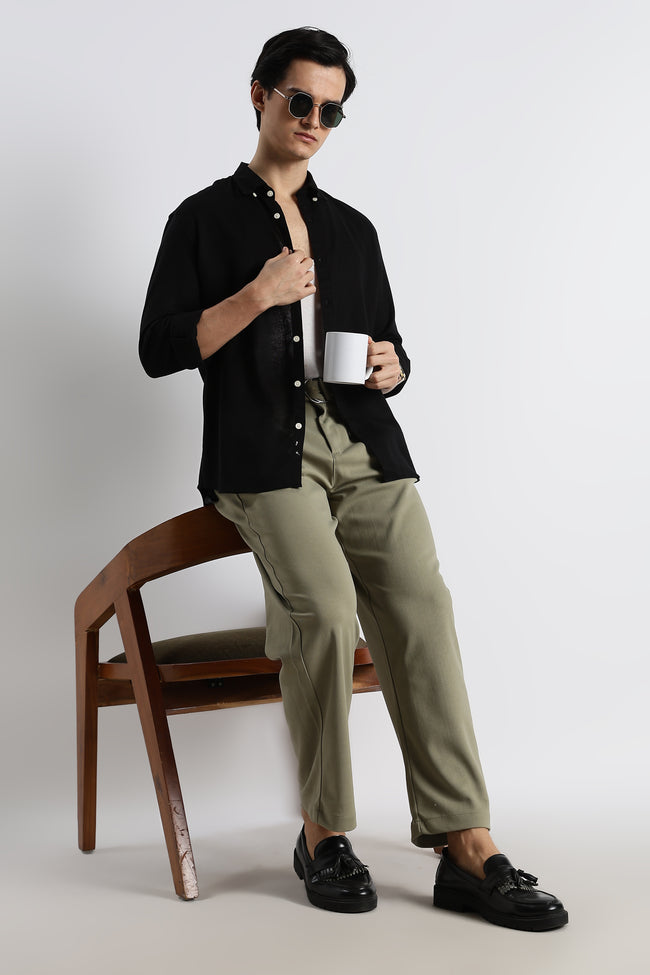 Men Relaxed Korean Pants