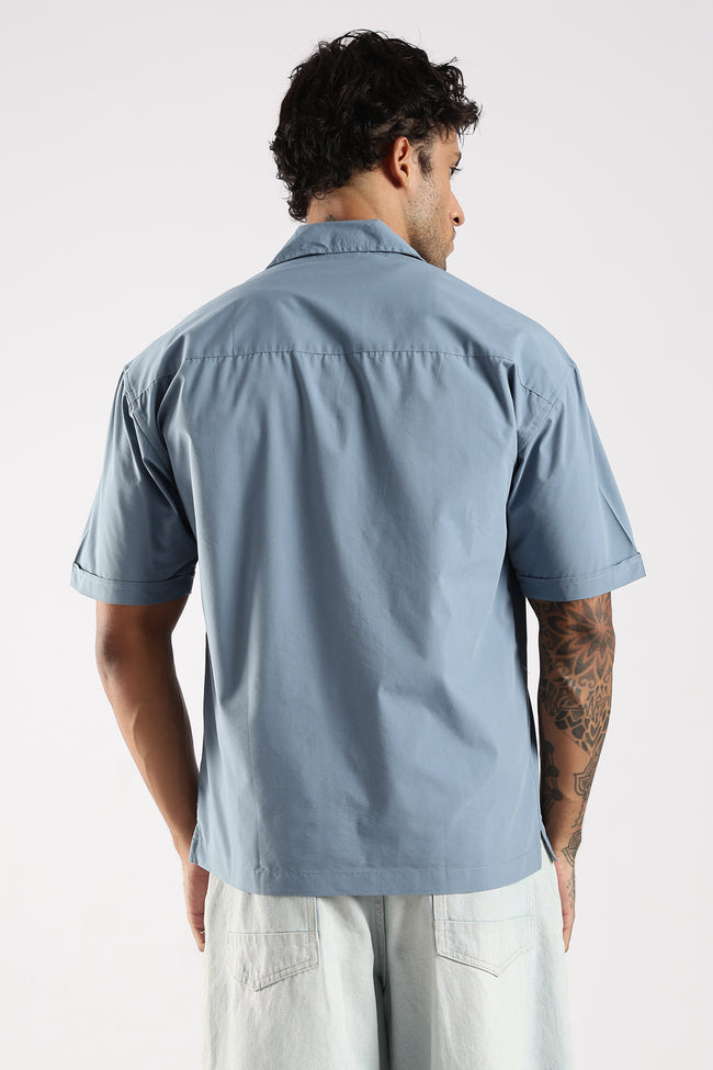 Men Blue Slim Fit Shirt
