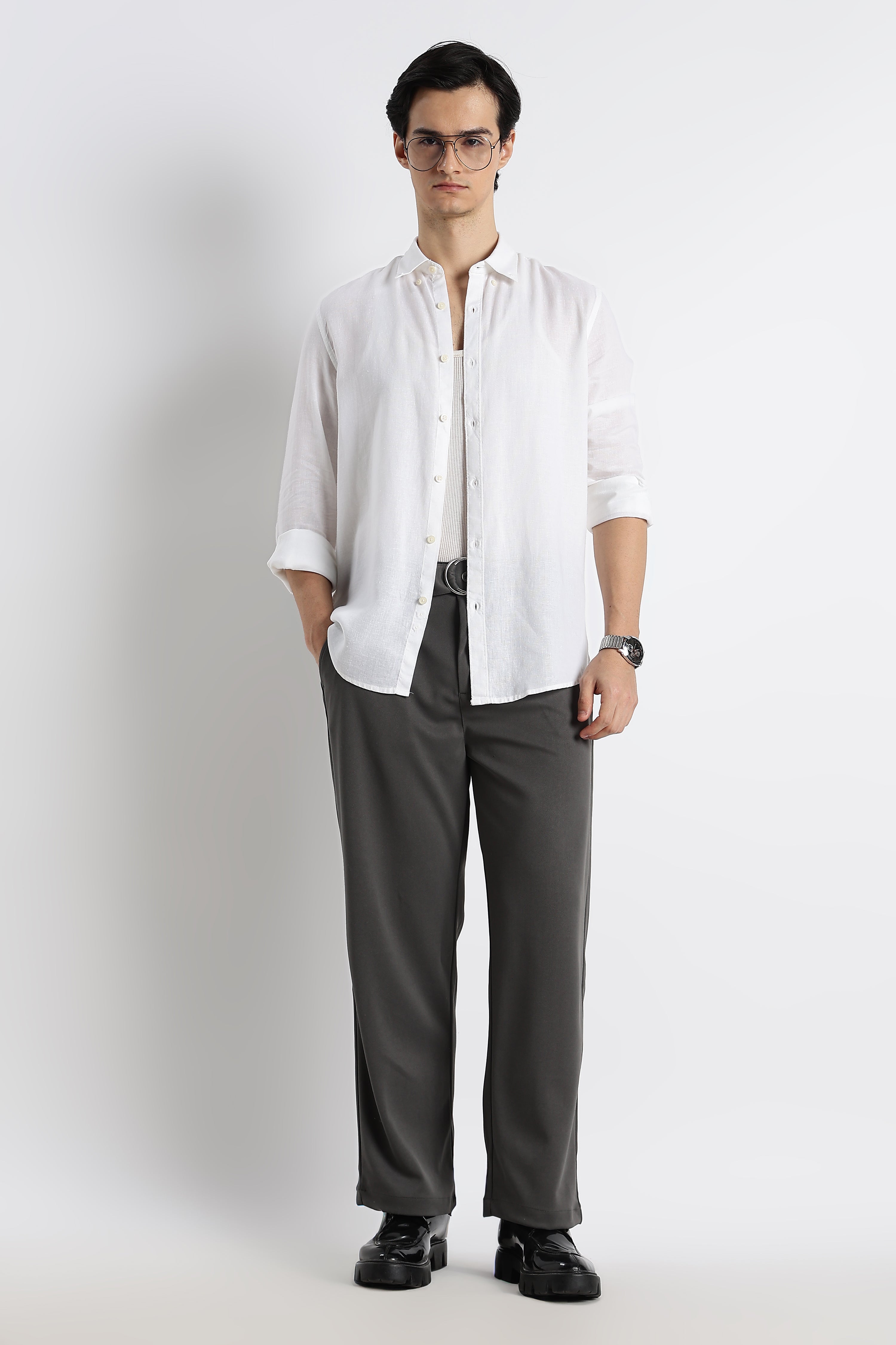 Men Relaxed Korean Pants