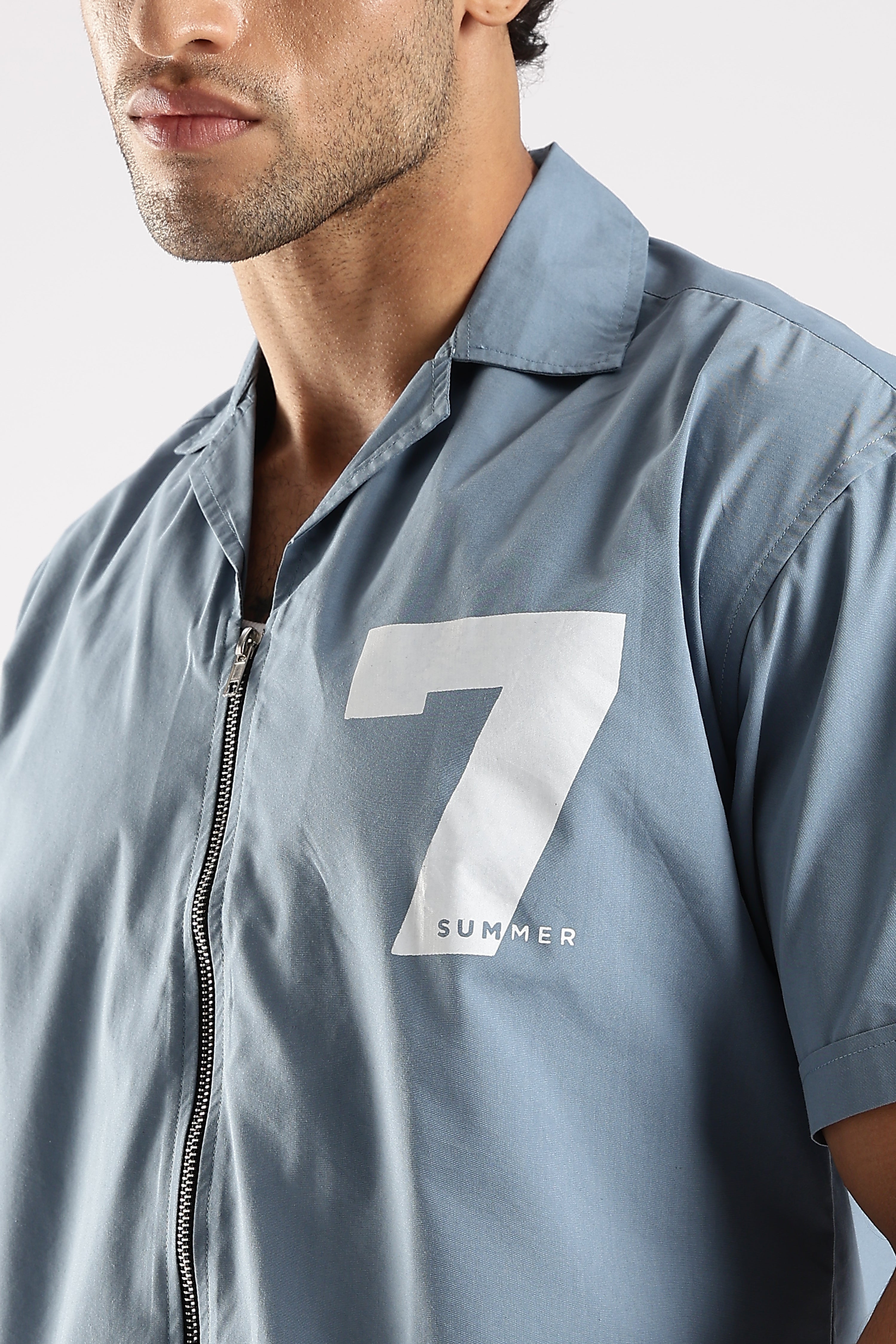 Men Blue Slim Fit Shirt