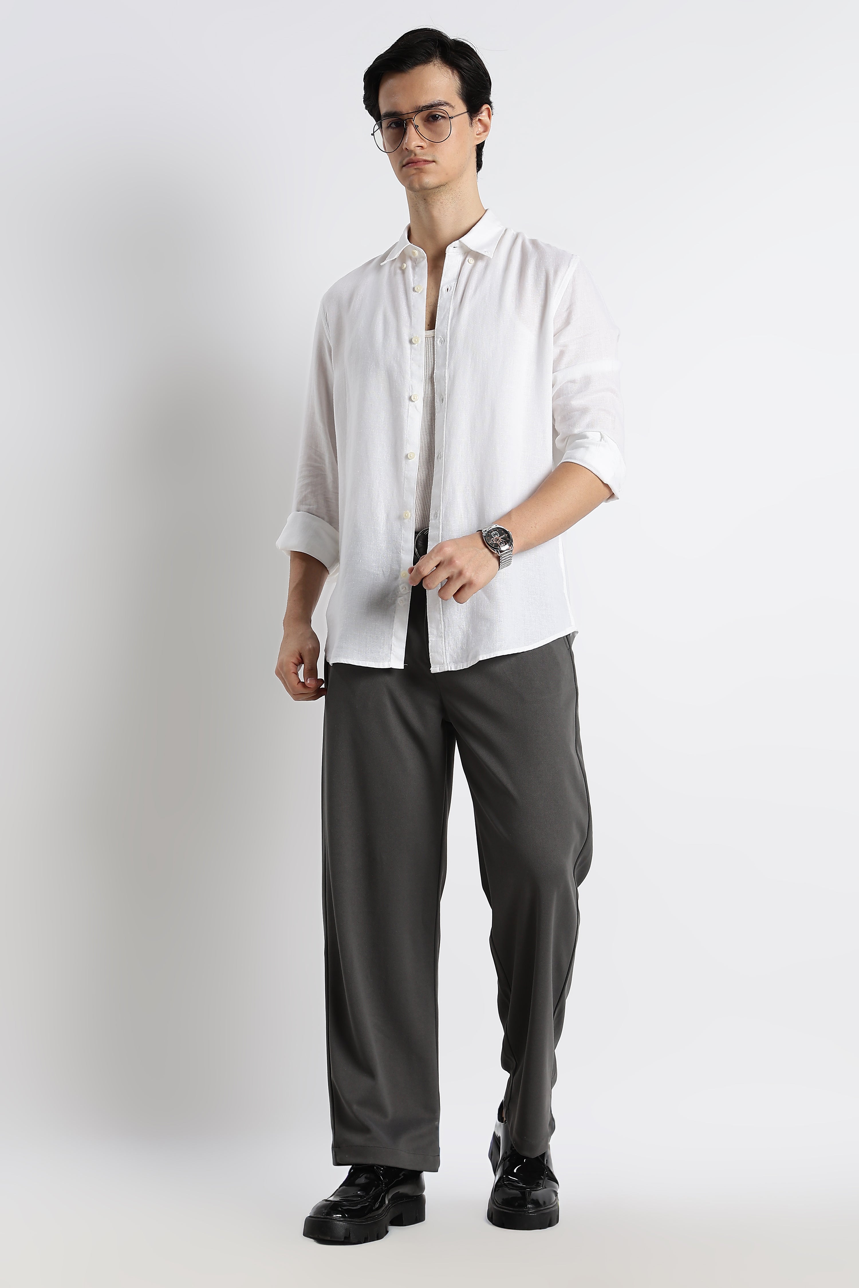 Men Relaxed Korean Pants