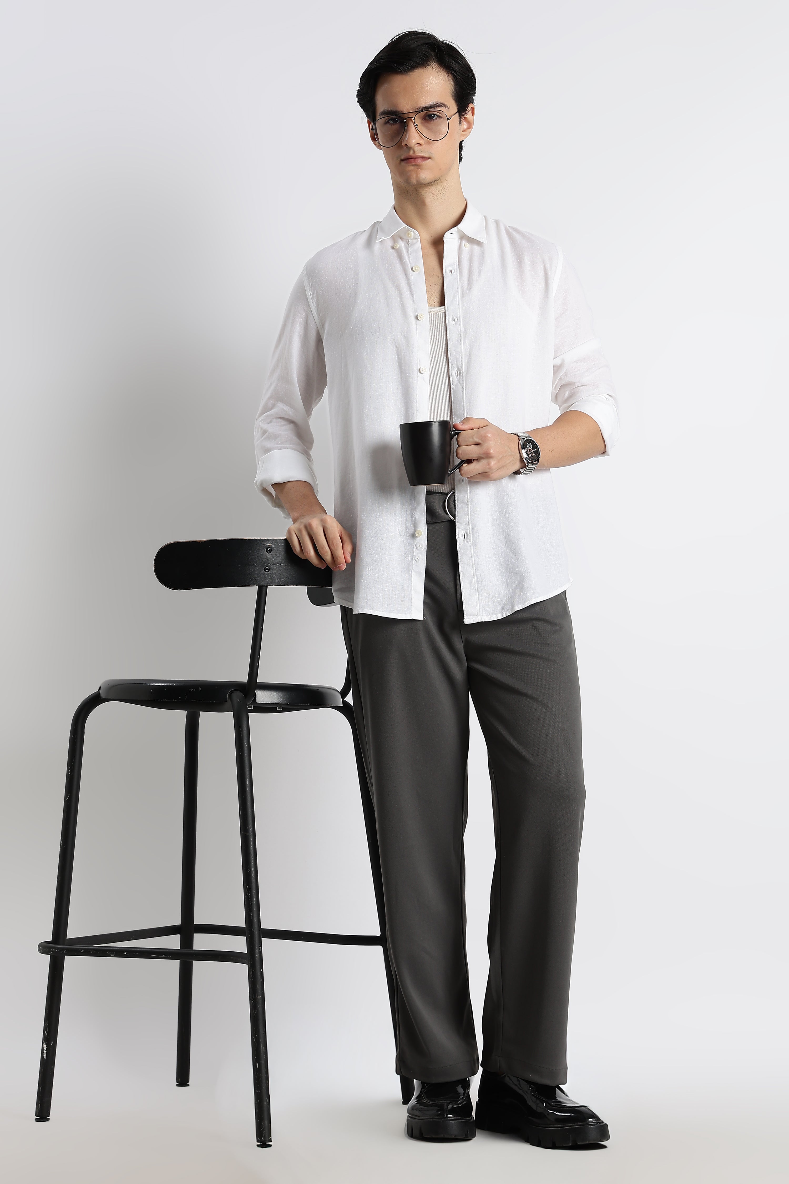 Men Relaxed Korean Pants