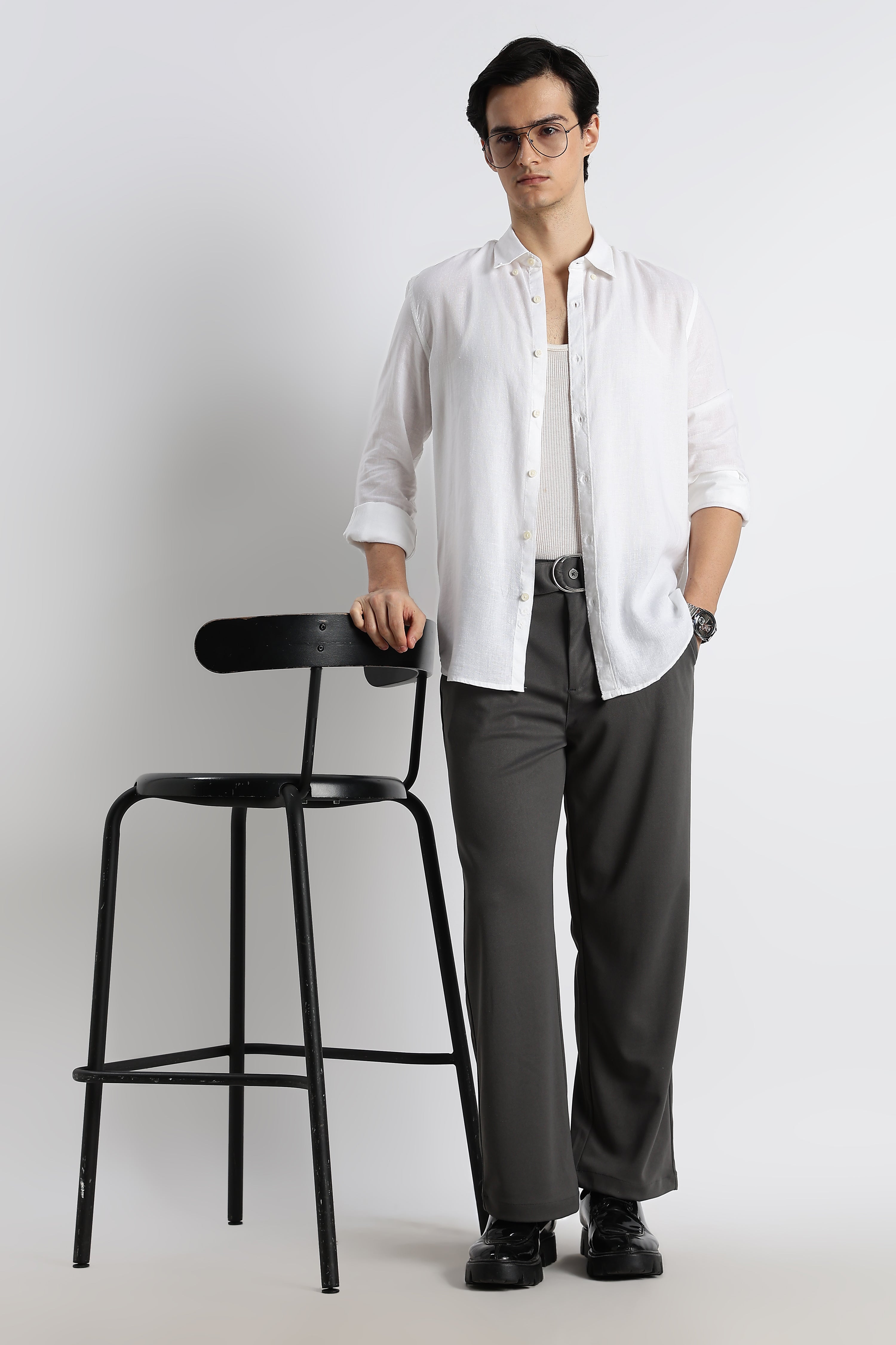 Men Relaxed Korean Pants