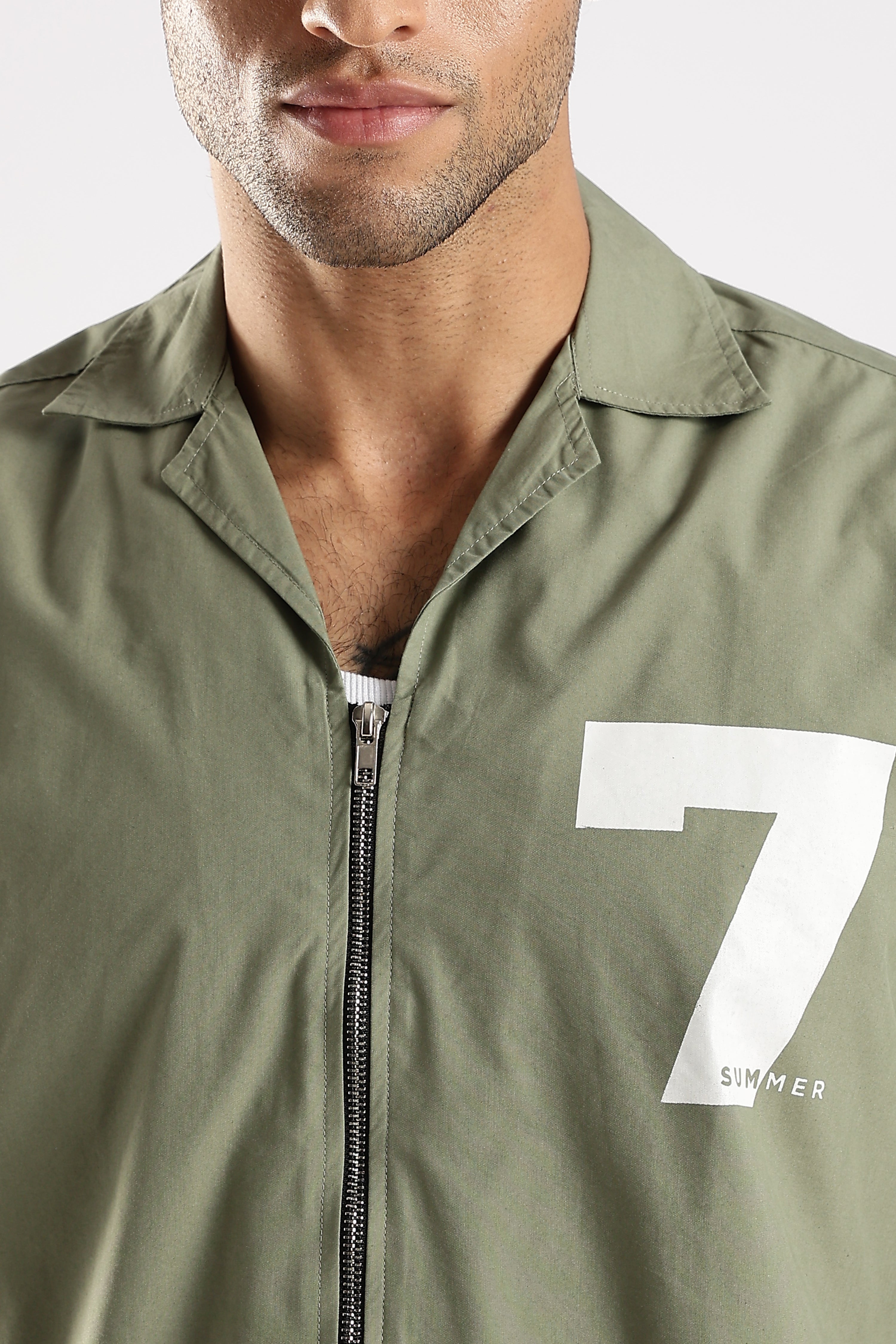 Men Green Slim Fit Shirt