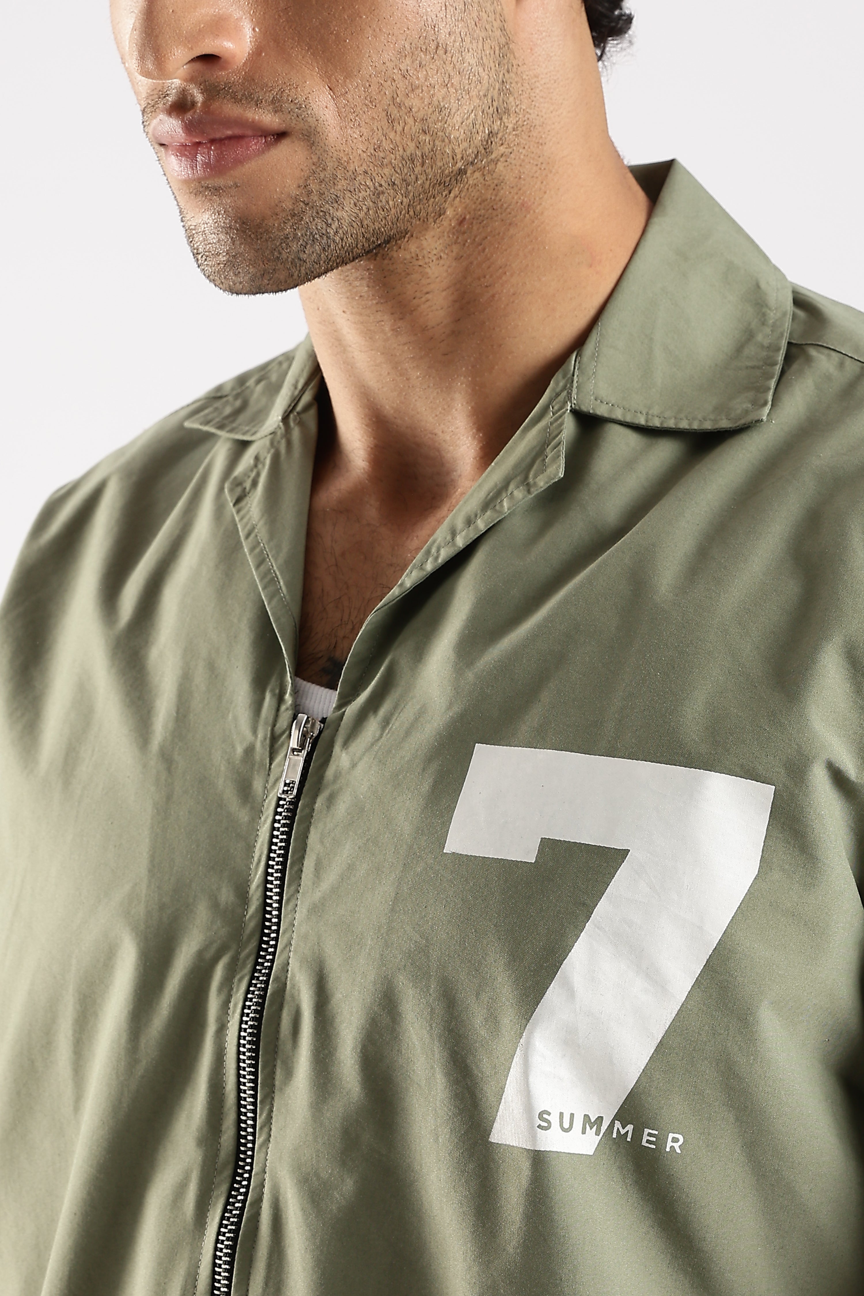 Men Green Slim Fit Shirt