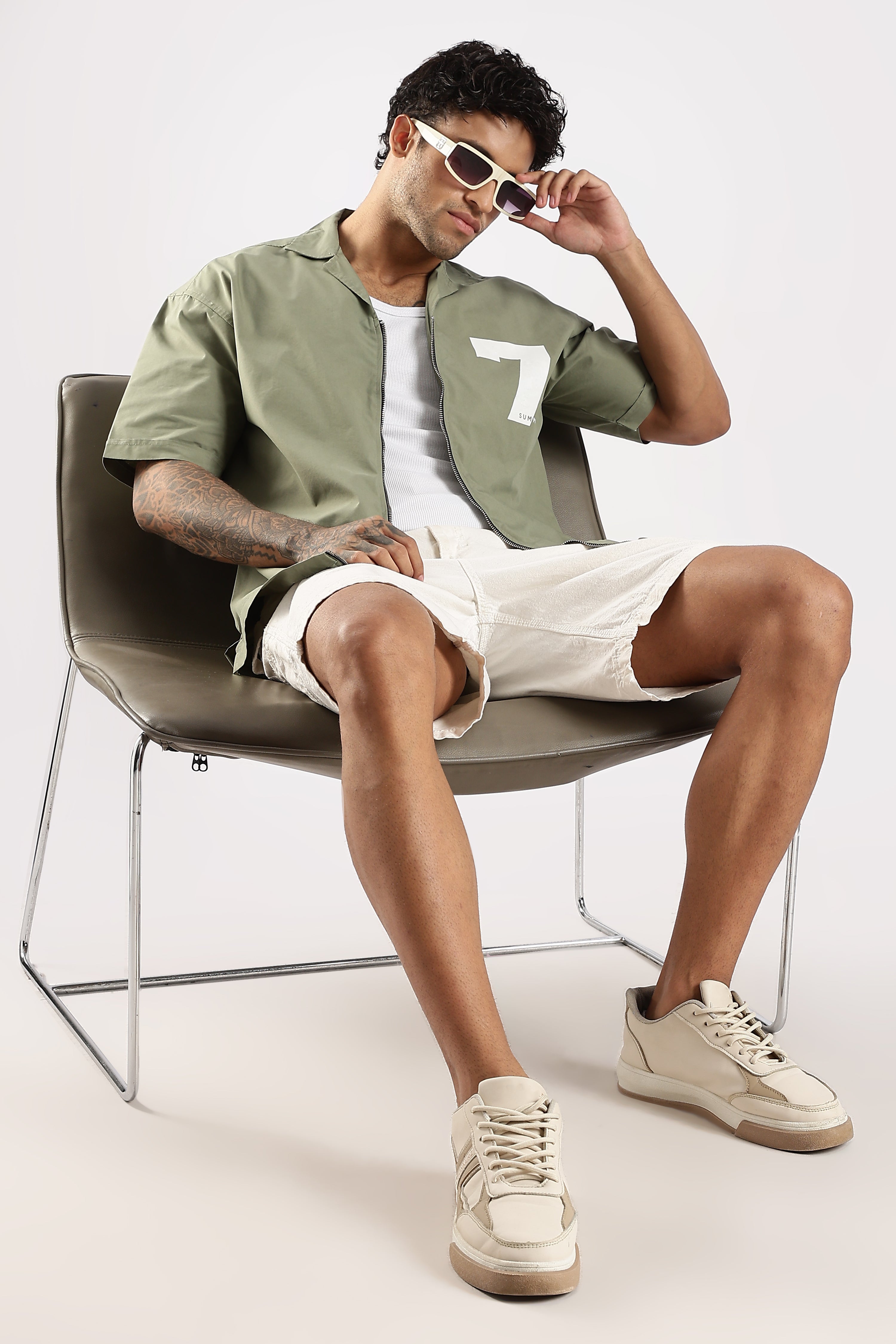 Men Green Slim Fit Shirt