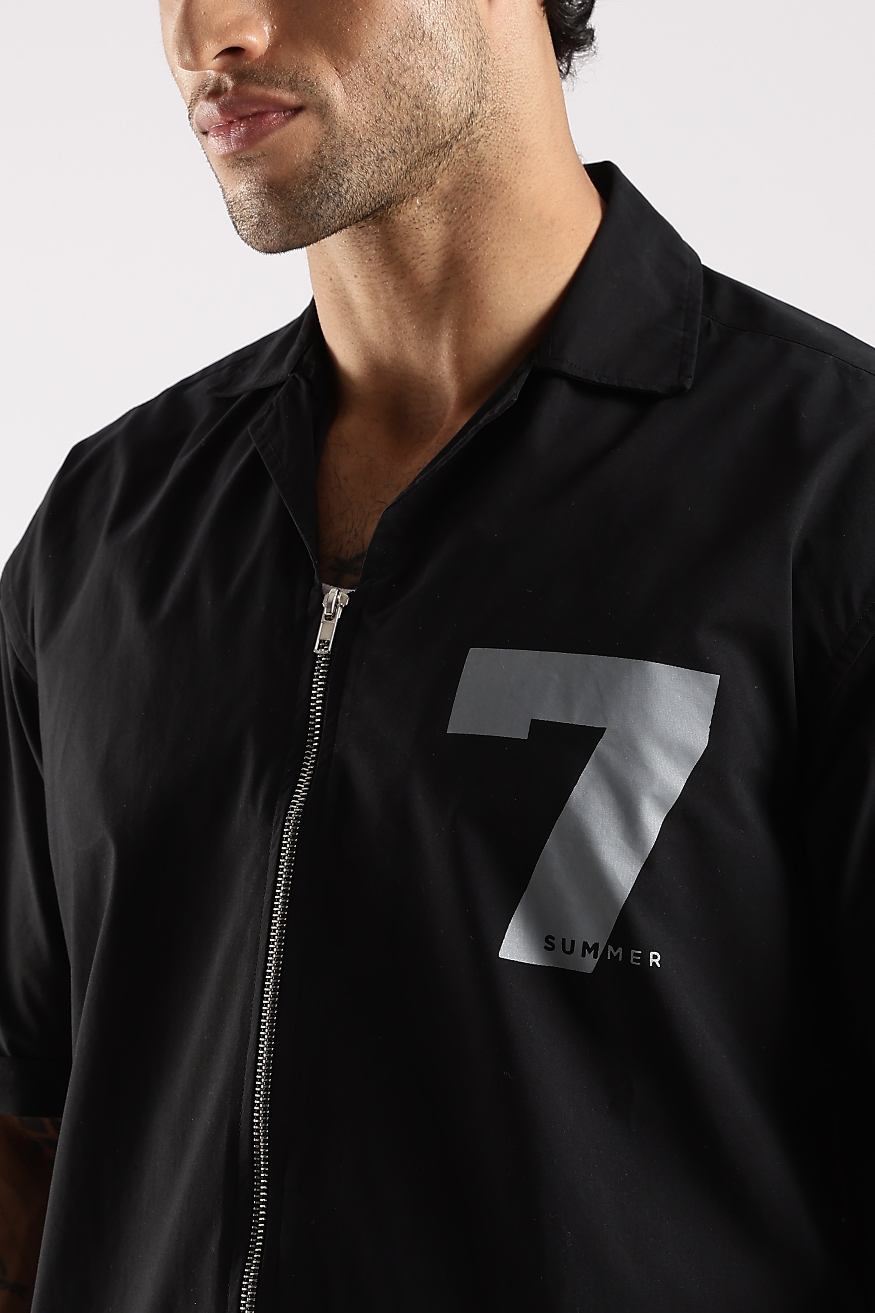 Men Black Slim Fit Shirt