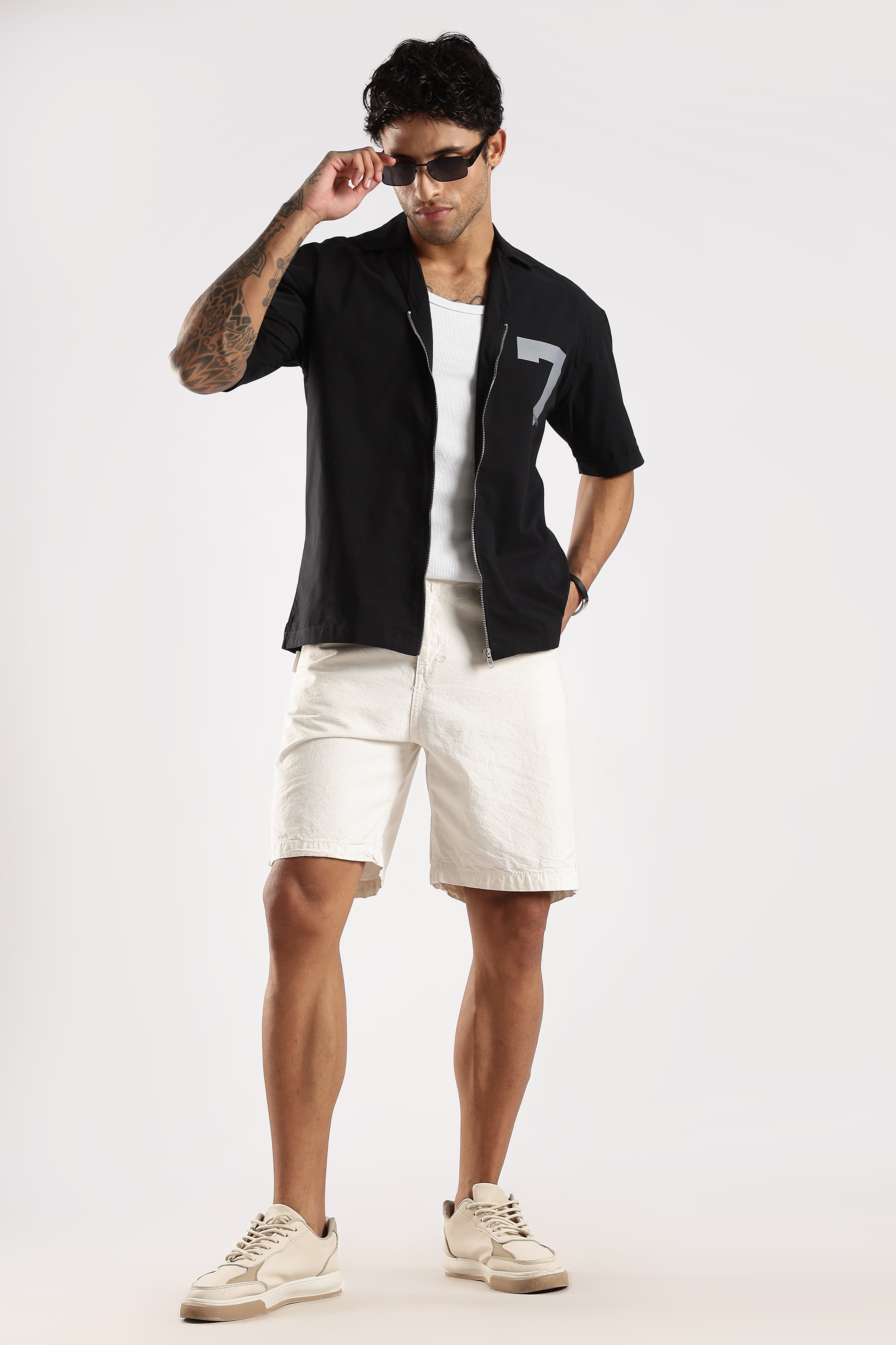 Men Black Slim Fit Shirt