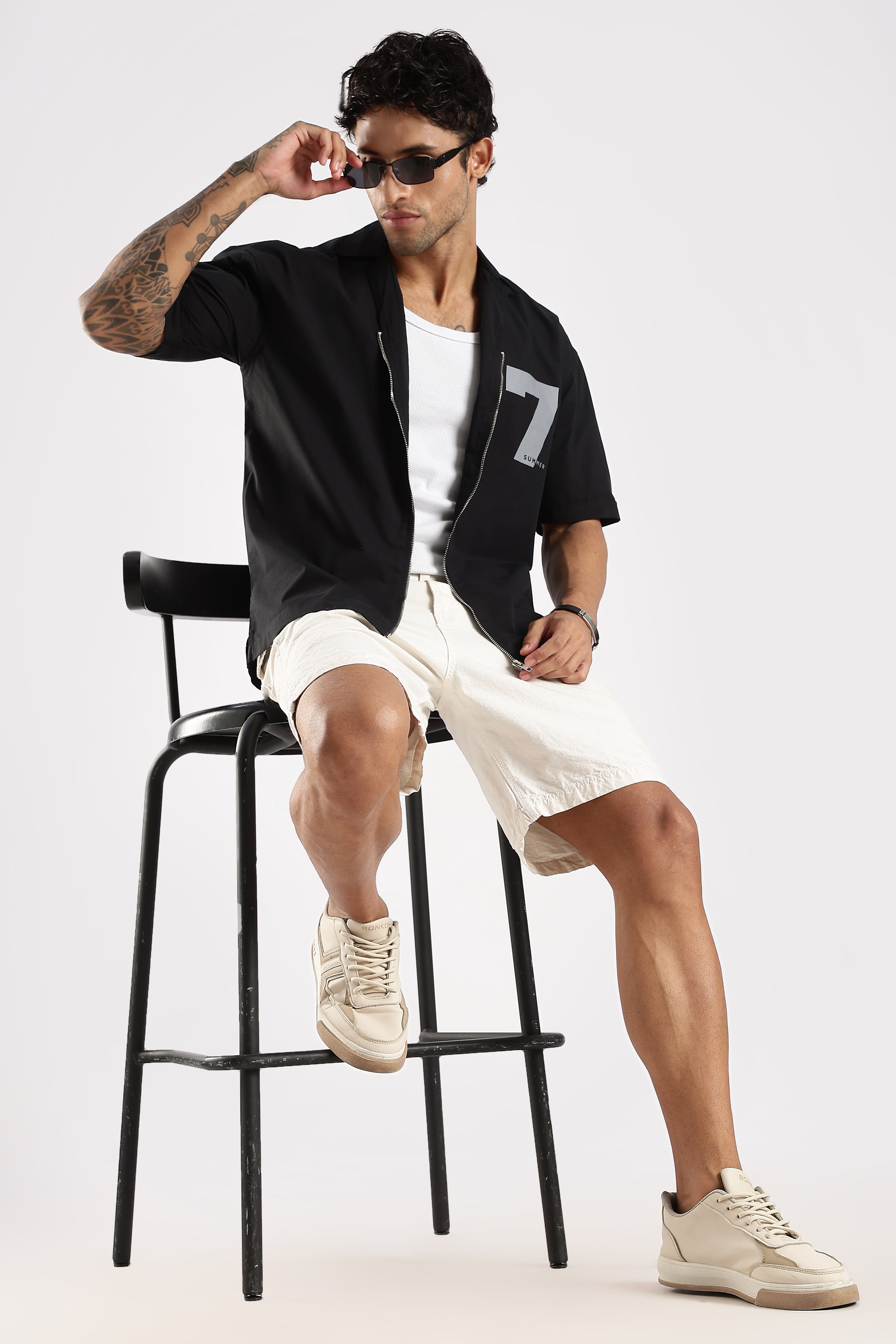 Men Black Slim Fit Shirt