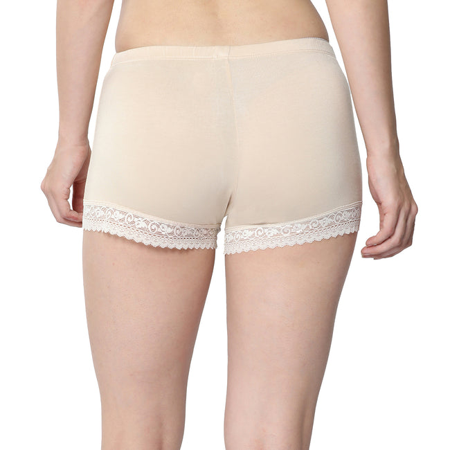 Women Beige Ultralight Hot Shorts