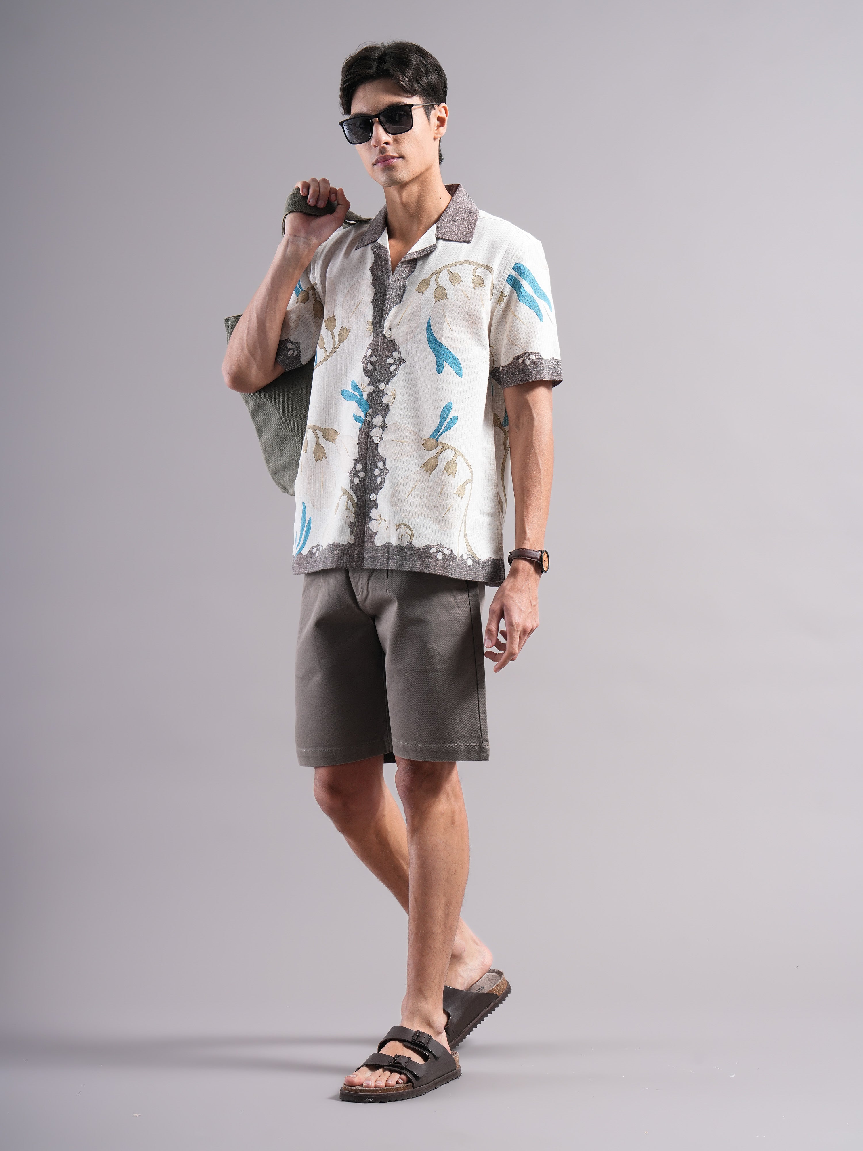 Men Polyester Printed Shirts