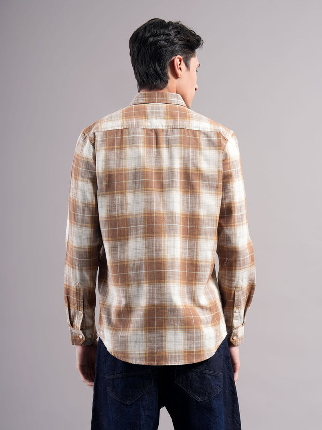 Men Cotton Checked Shirts