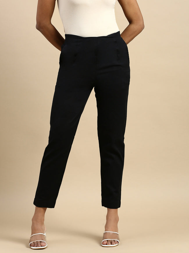 Women Black Casual Pants