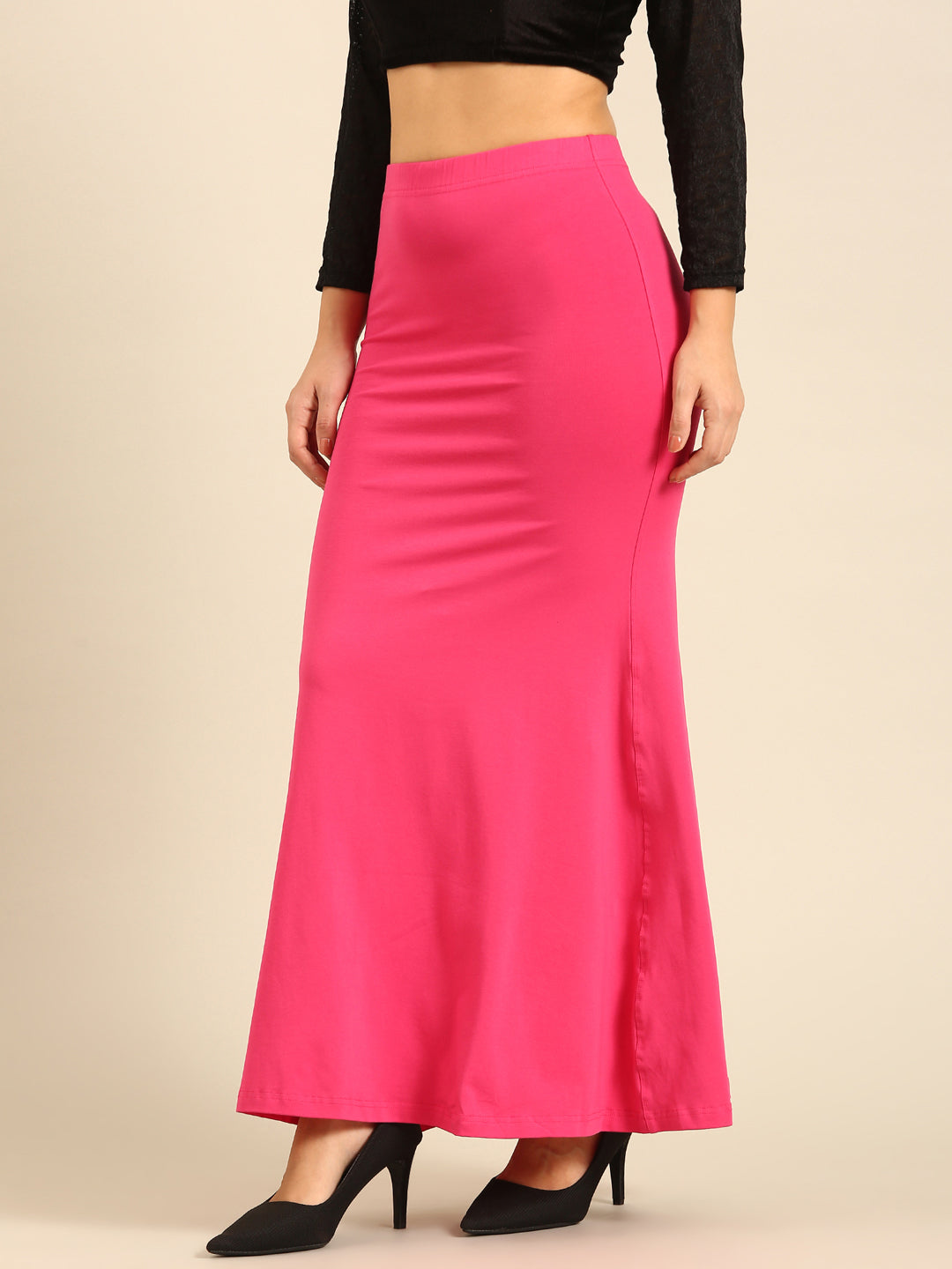 Women Pink Saree Shapewear