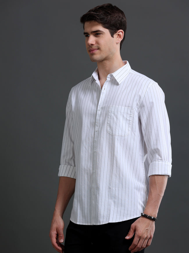 Men White Oxford Shirt